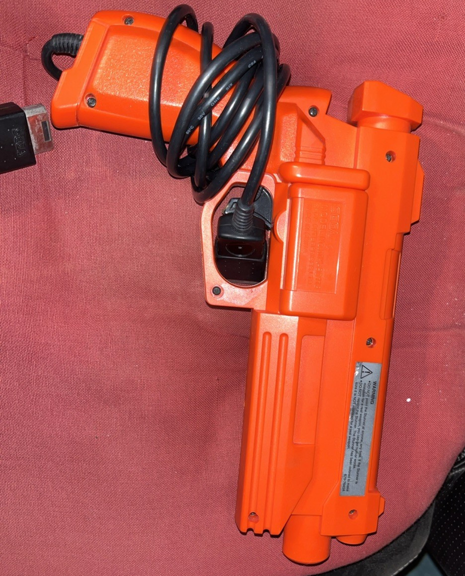 Sega Saturn MK-80000A, Controller, Not For Resale Games & Arcade Gun – TESTED