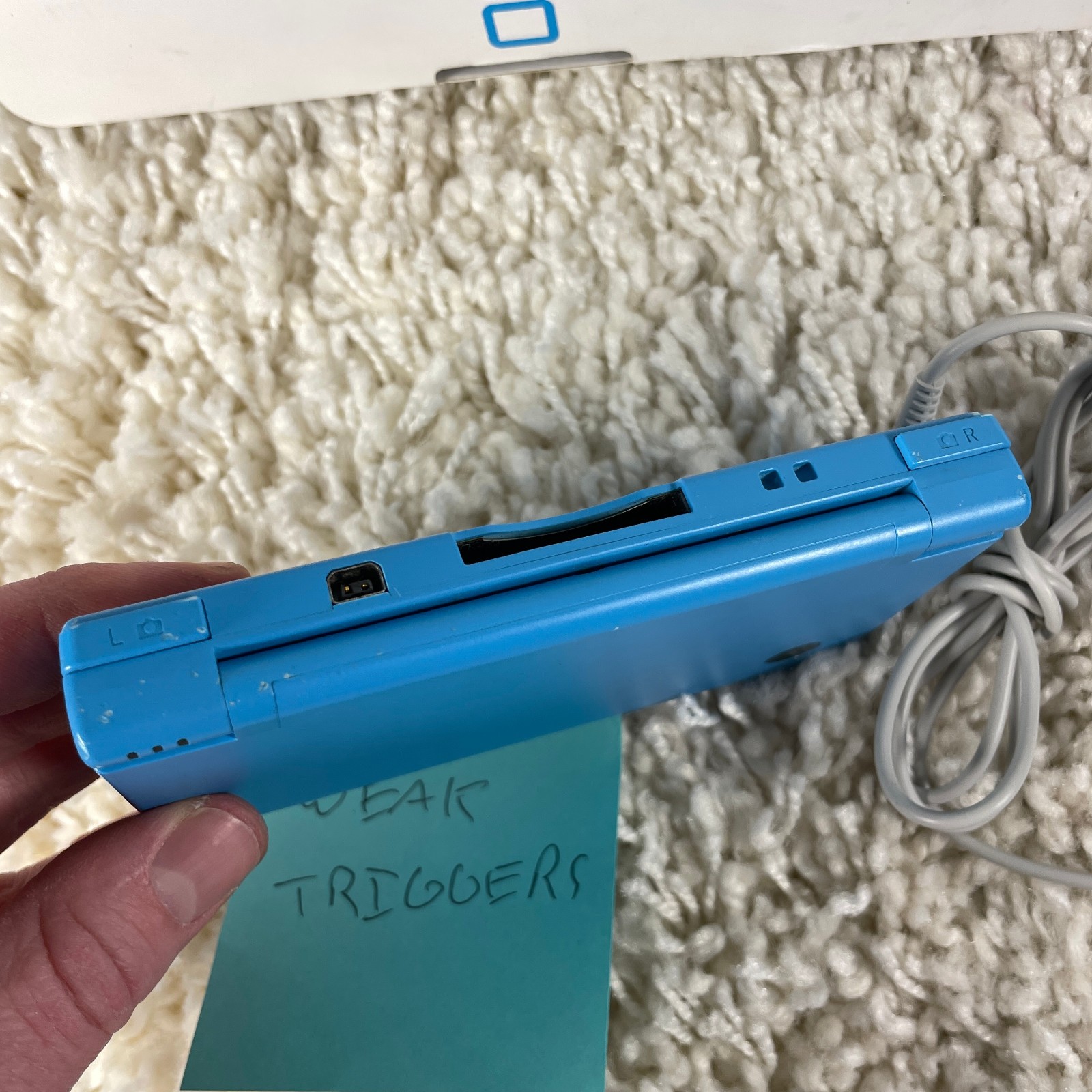 Nintendo DSi Teal Blue Handheld Console System TWL-001 Complete in Box Read