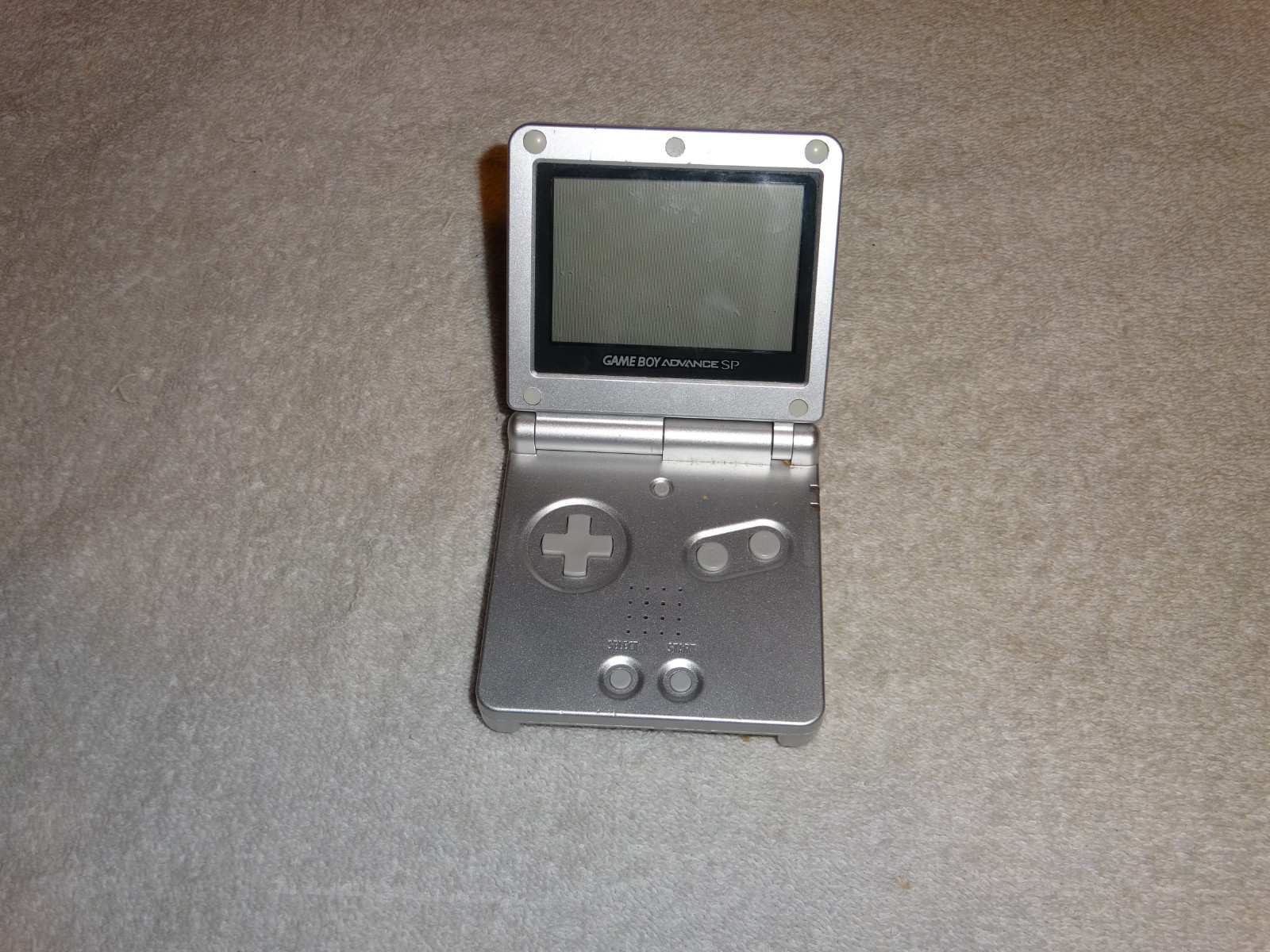 LOT OF 2 Nintendo Gameboy Advance SP bundle Metal Silver Handheld untested WOW!!