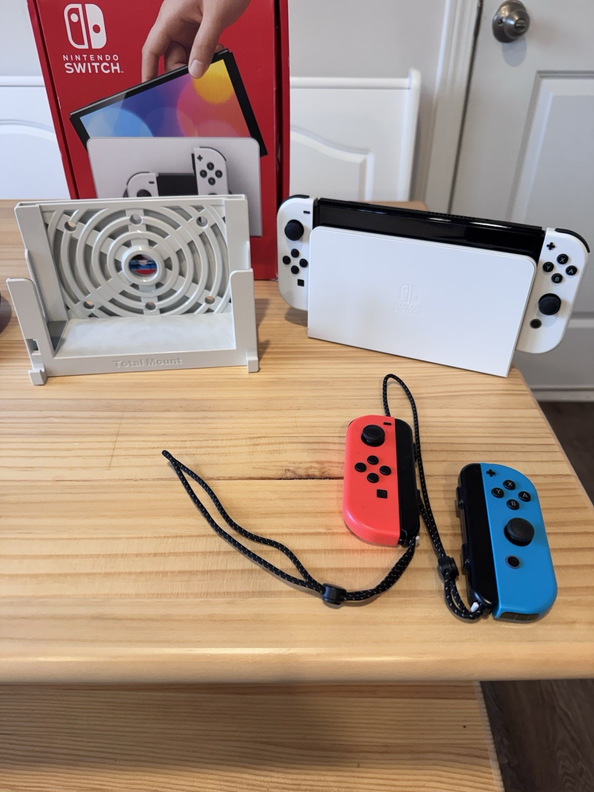 Nintendo Switch OLED White Bundle – 4 Joy-Cons, 128GB SD, Case, 2 Chargers