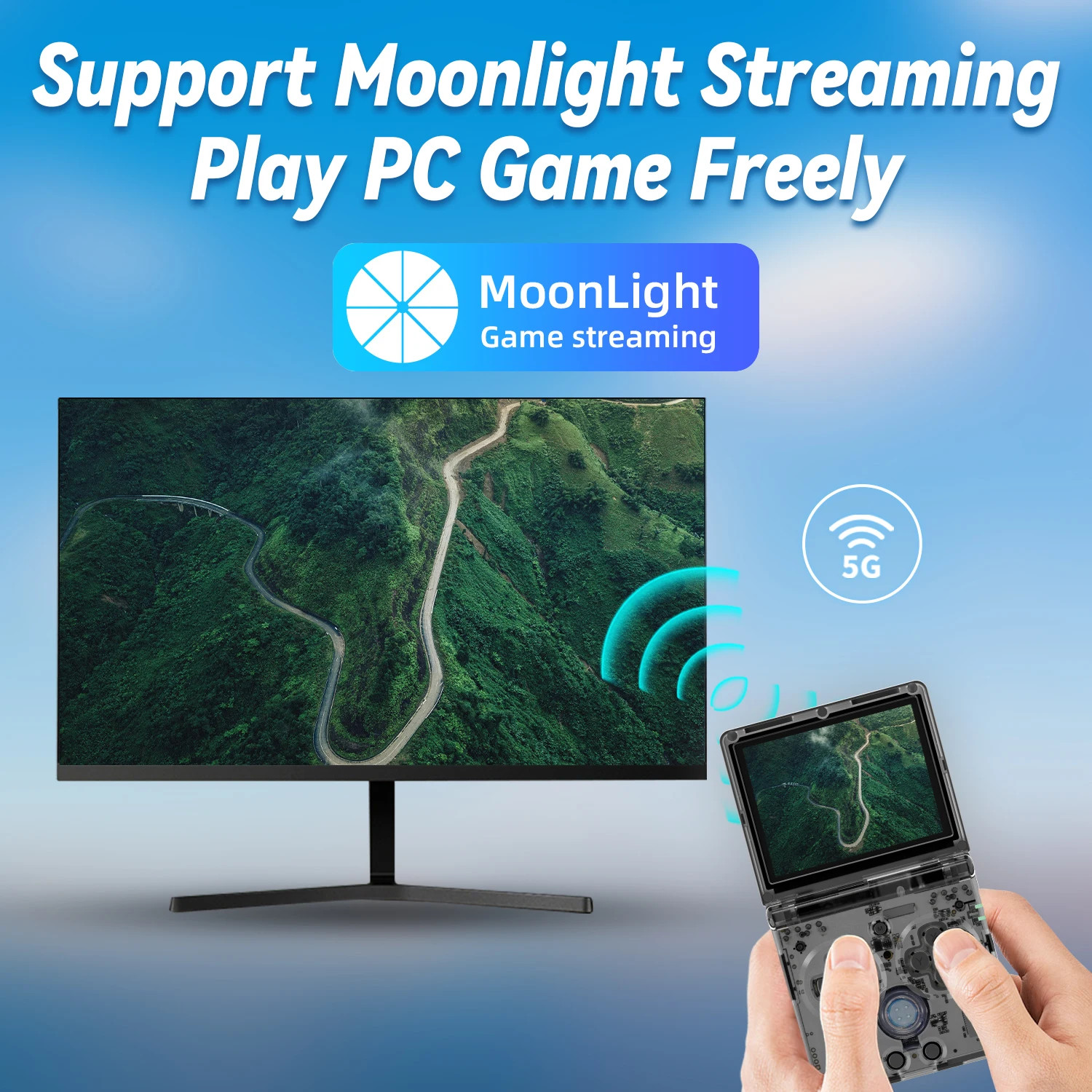 Flip Handheld Console ANBERNIC RG35XXSP, 3.5″ IPS HDMI WiFi Bluetooth Linux Gift