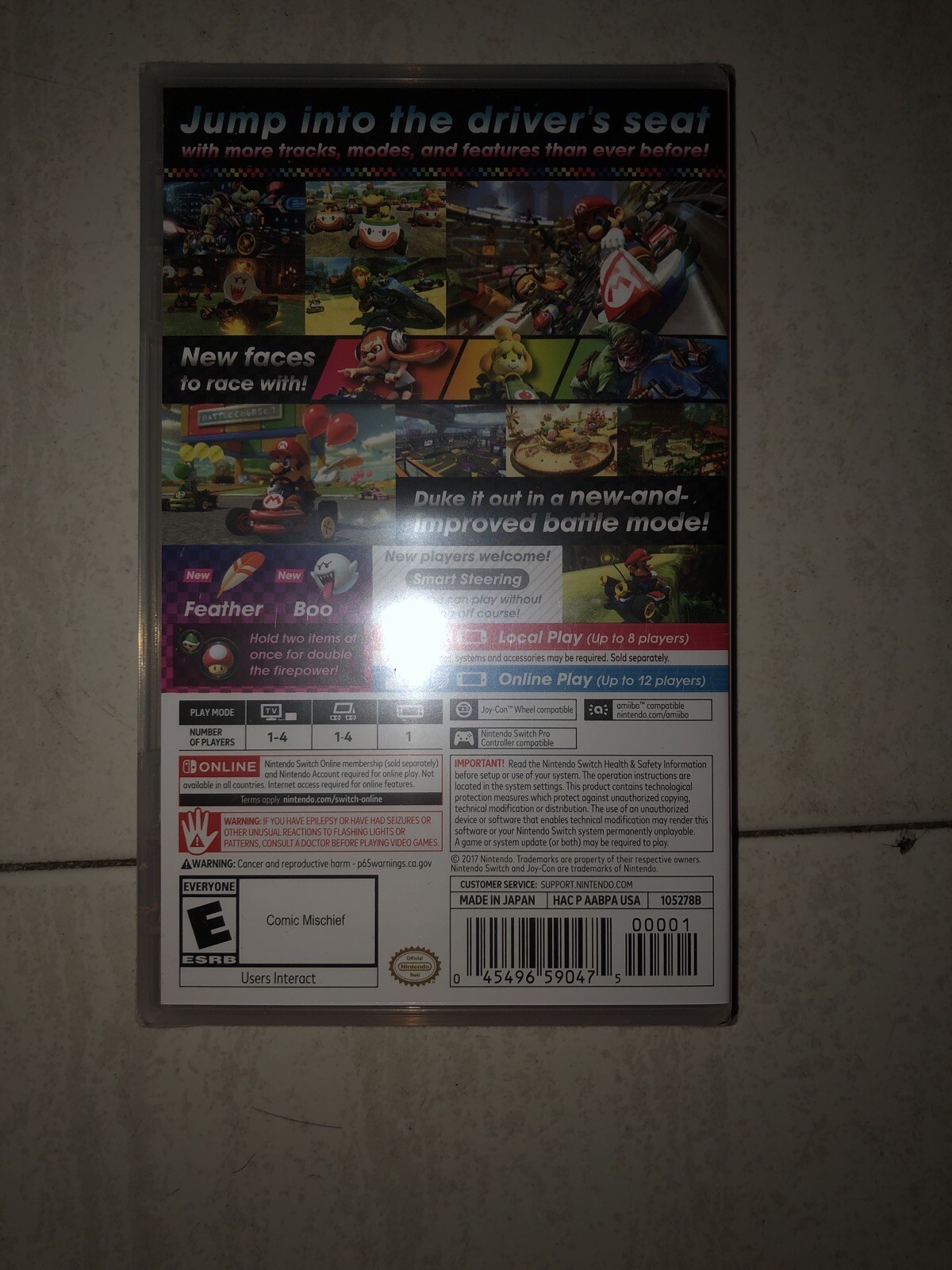 Mario Kart 8 Switch Bundle With Screen Protector. SHIPS THE SAME DAY!