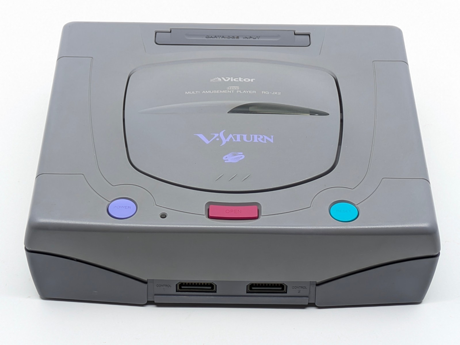 Sega Victor V-Saturn RG-JX2 Gray Console Complete Set NTSC-J Japan Tested
