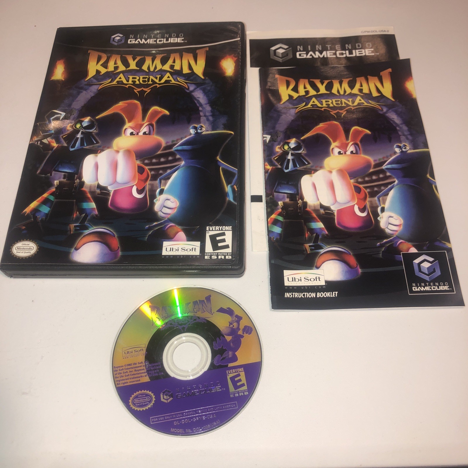 Rayman Arena (Nintendo GameCube, 2002) CIB With Manual