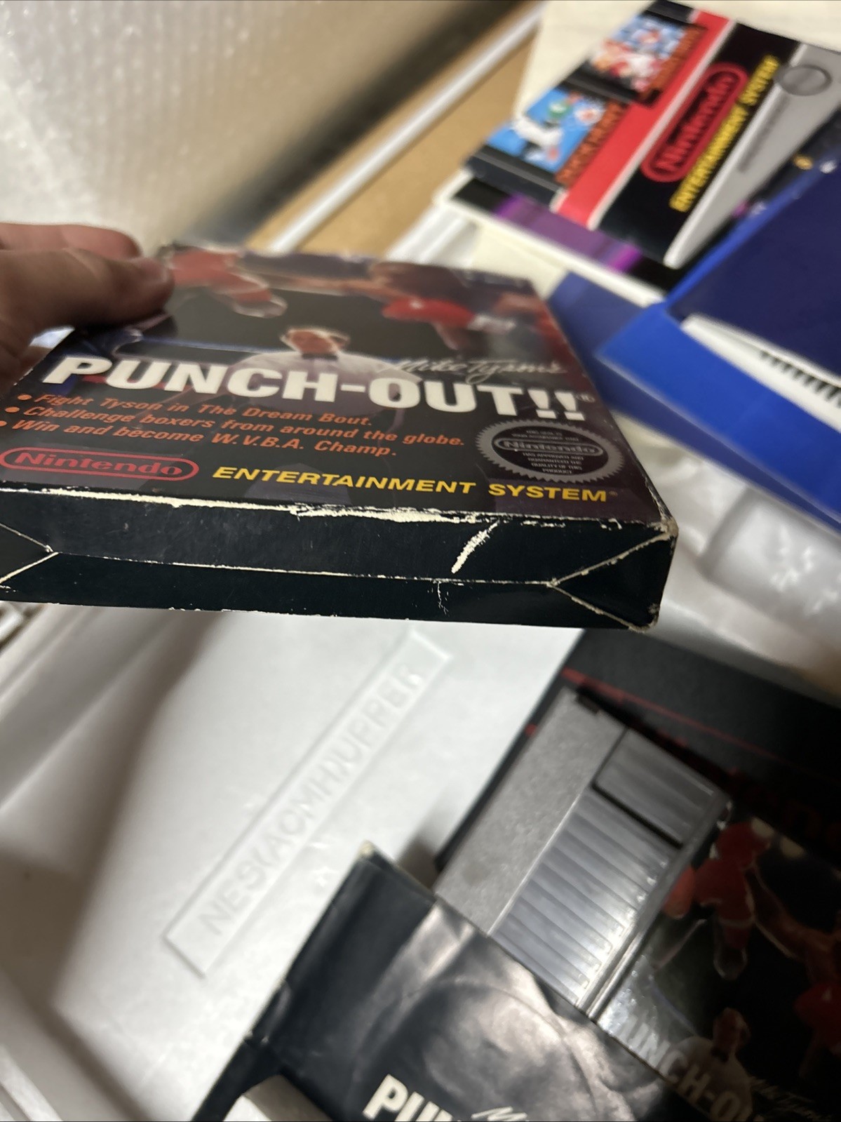 RARE Nintendo NES Action Set ConsoleNES-001 CIB With Boxed Punch Out!