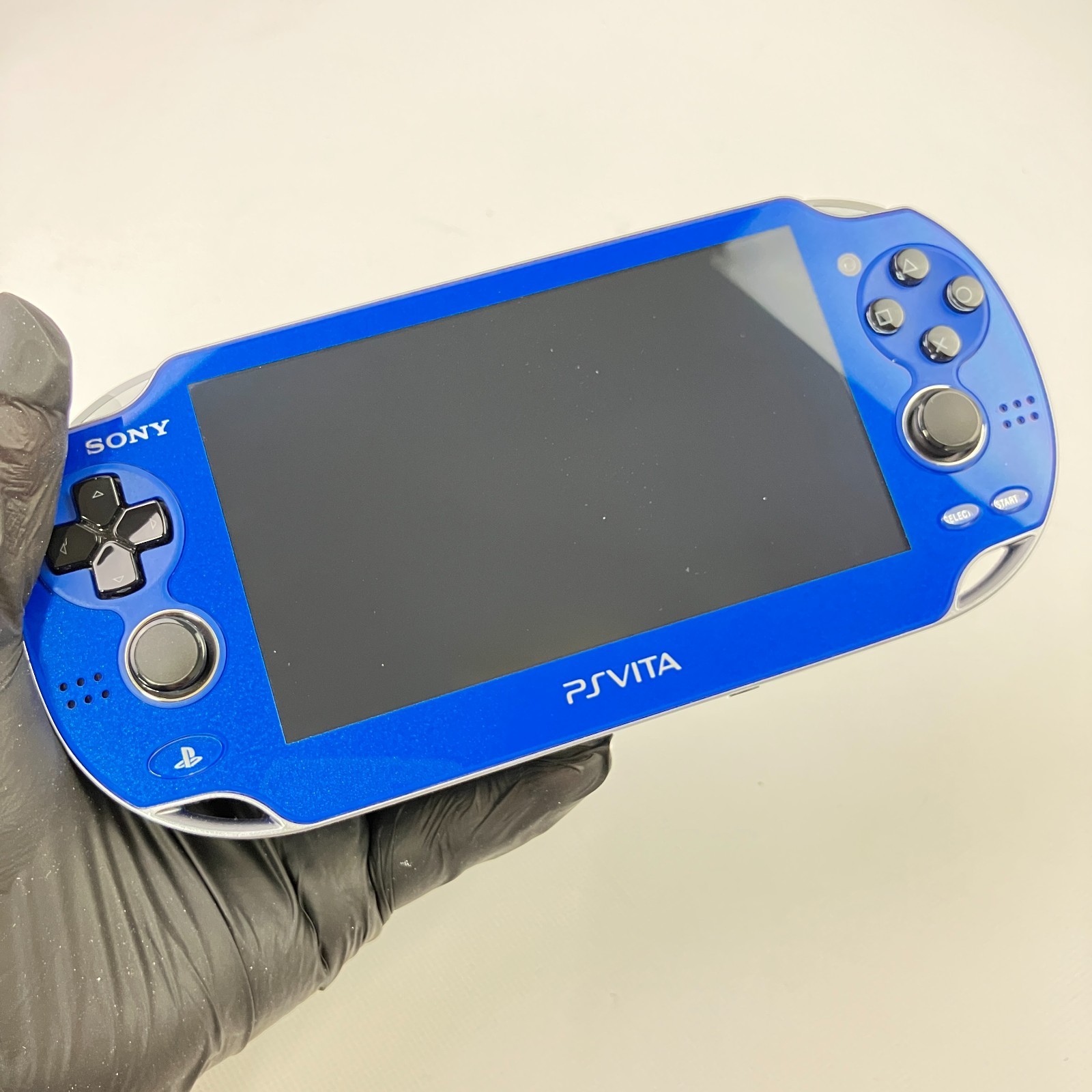 Refurbished PS Vita PCH-1000 Sony PlayStation Sapphire Blue Console Works Fine