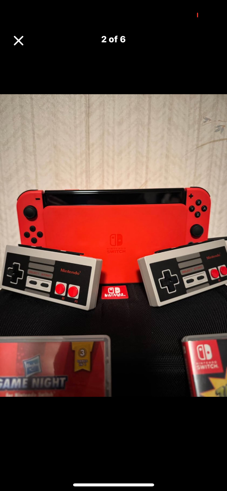 Nintendo Switch OLED Model HEG-001 Handheld Console – 64GB – Black/Neon Red/Neon