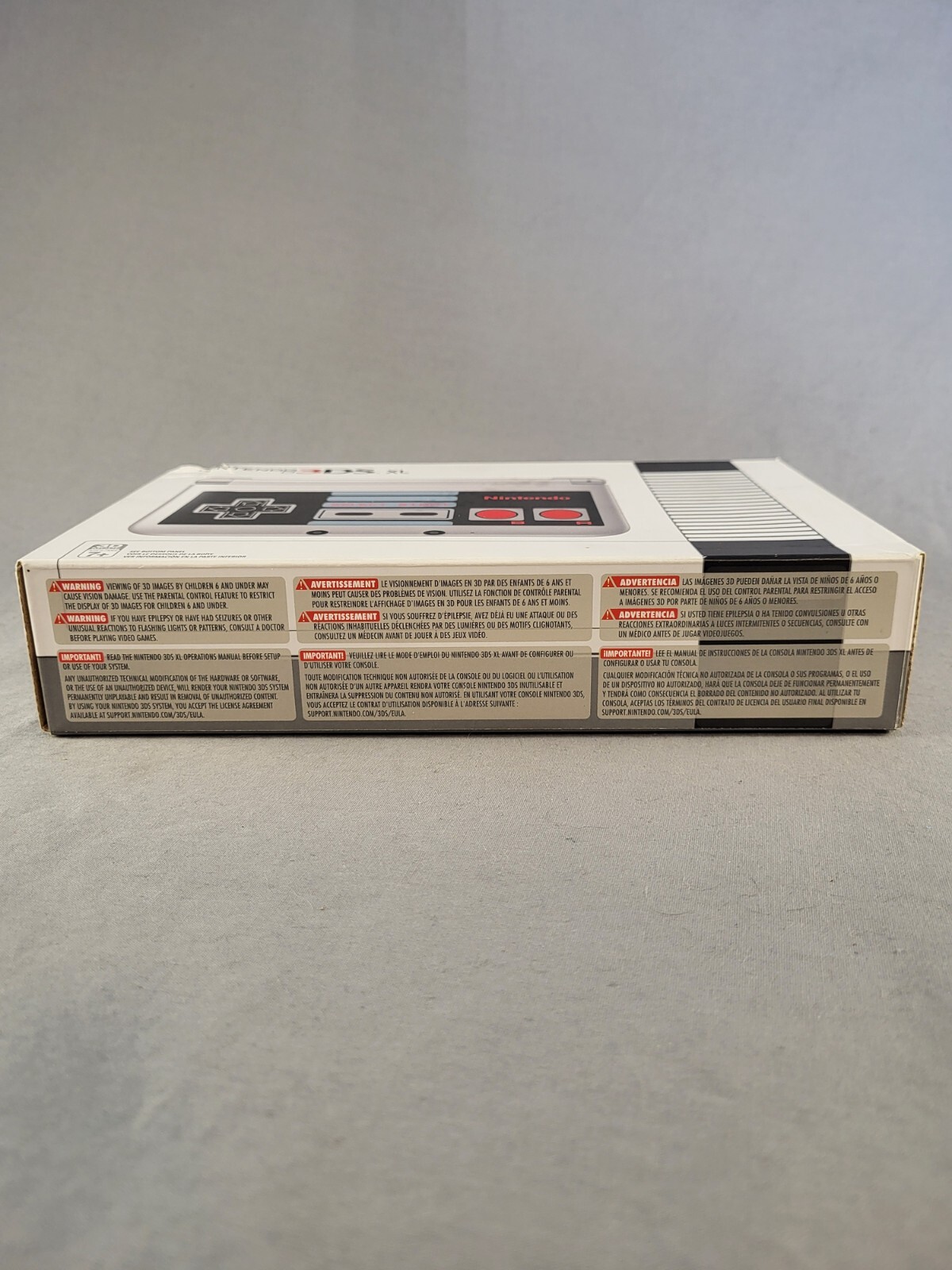 Nintendo 3DS XL – Retro NES Edition – SPR-001 – Complete In Box – Tested!