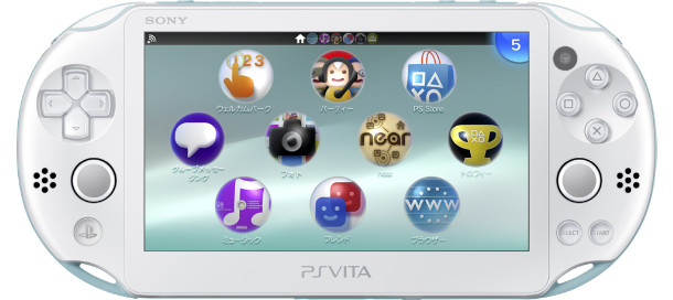 PS Vita Light Blue White PCH 2000 ZA14 Console Charger PSV Slim [CC]