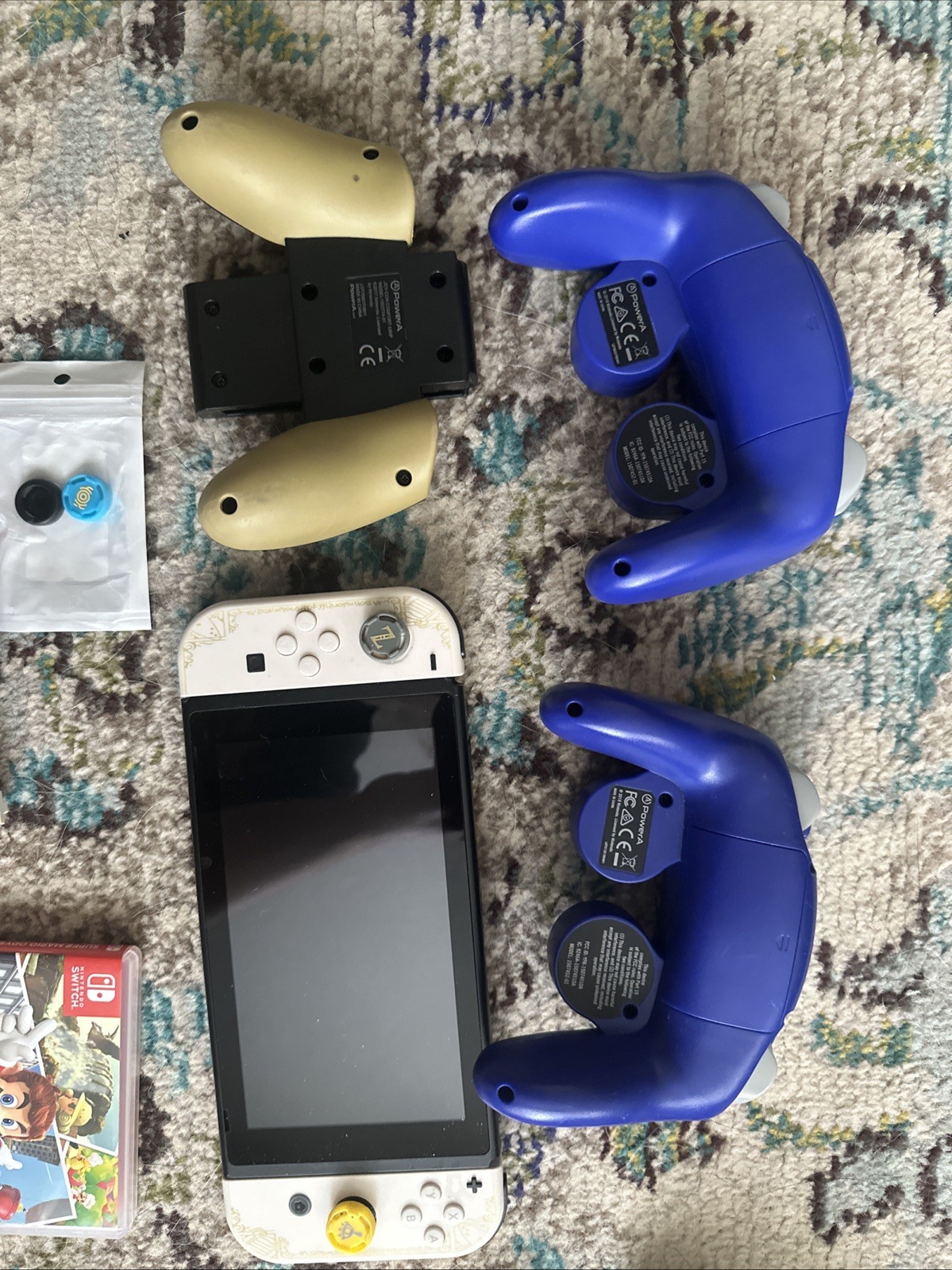 Nintendo Switch Handheld Console 256gb Memory Card With Controller And Game Lot