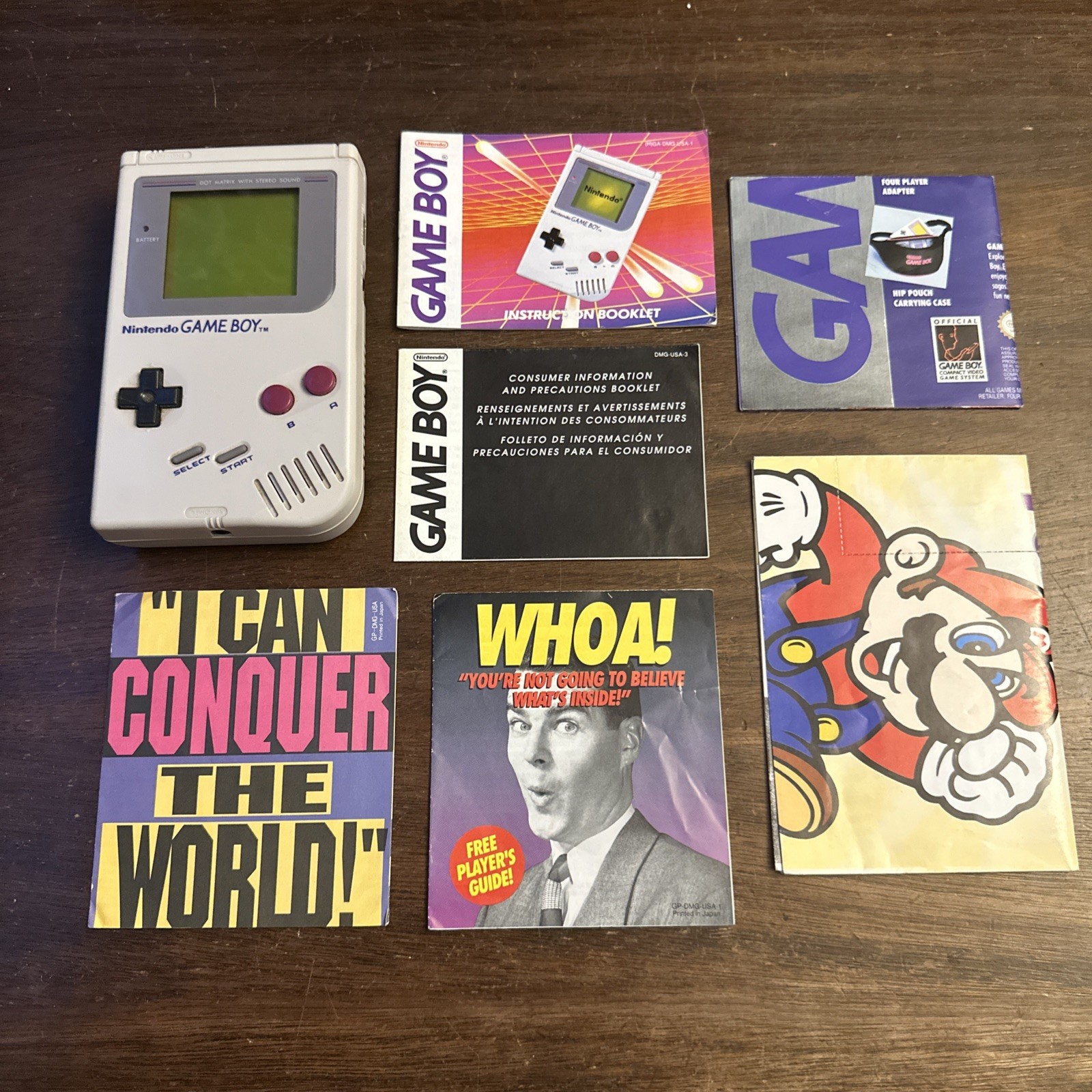 Original 1989 Nintendo GameBoy DMG-01 Gray Zelda Variant – Tested – Authentic