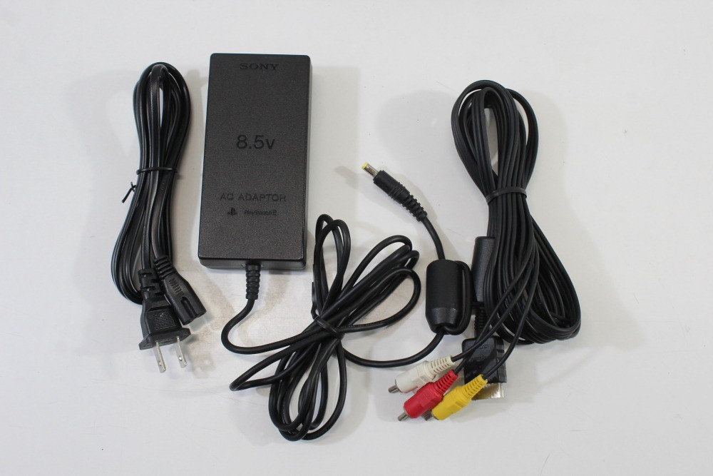 PlayStation 2 PS2 Slim Silver Console SCPH-75000 AC AV NTSC-J Japan WORKS GREAT