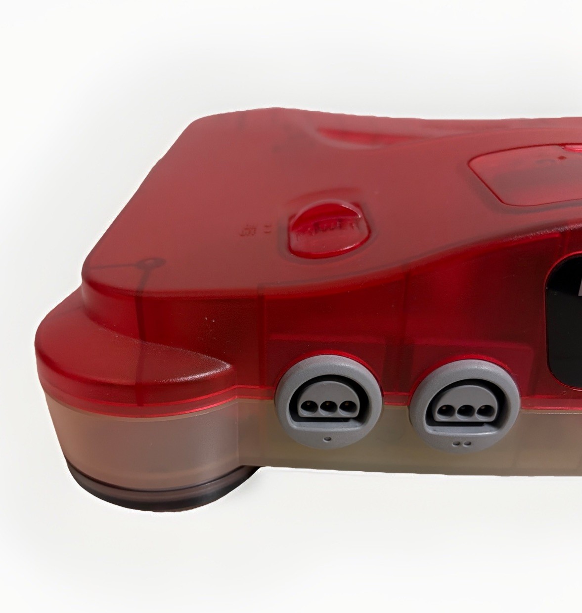 Nintendo64 N64 Console Clear Red White Two Tone Japan JPN Tested Working game