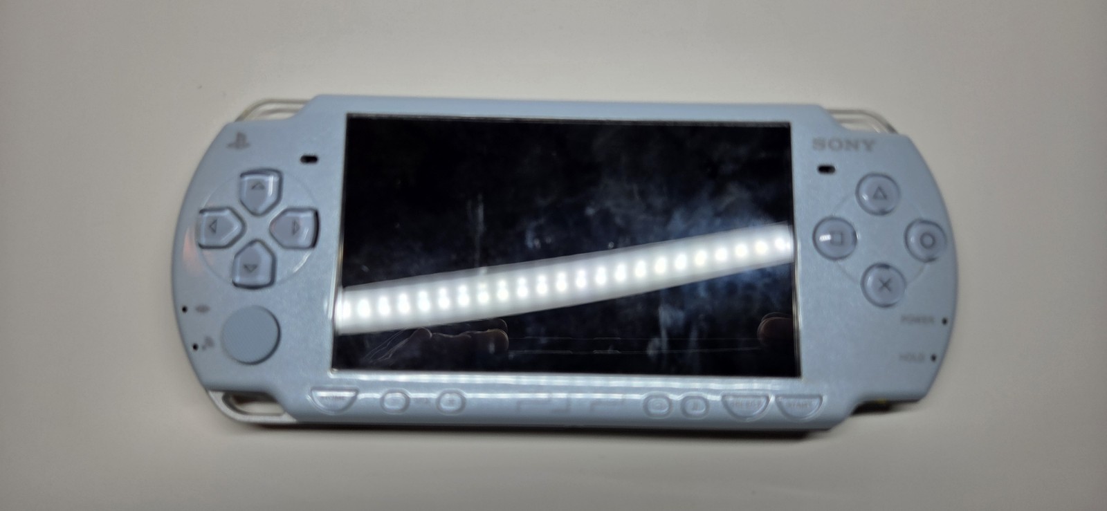 Sony PSP 2000 Felicia Light Blue OEM Tested & Working + Battery, Charger, + Game