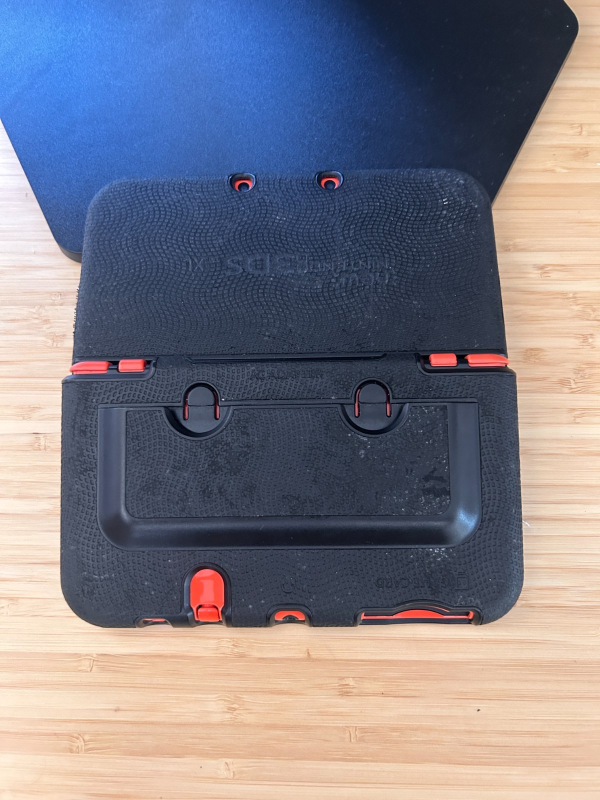 New Nintendo 3DS XL Console Orange Black, Working w Charger & Hard Shell