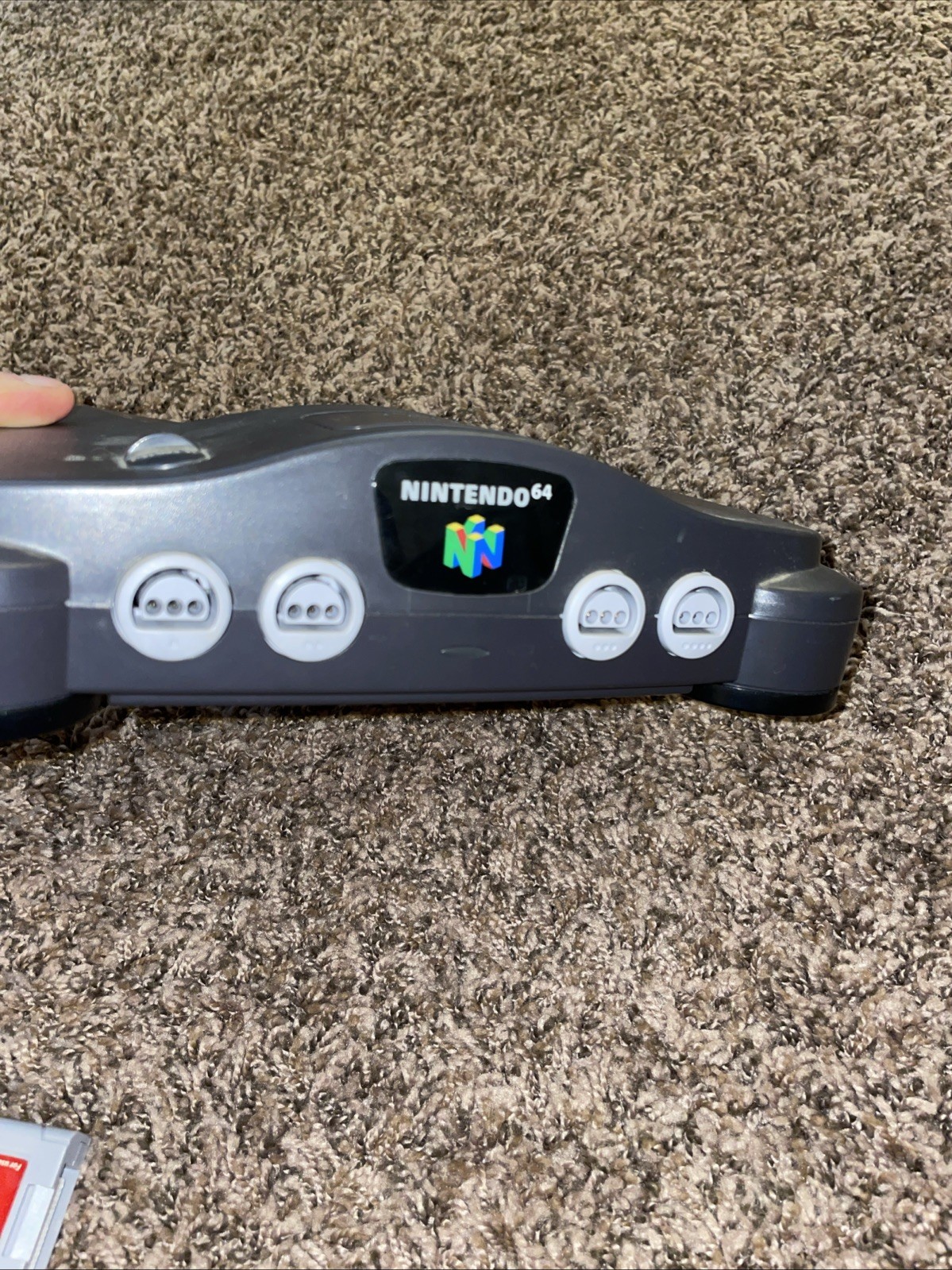 NINTENDO N64 CONSOLE NUS-001 WITH 1 CONTROLLER & CABLES – TESTED