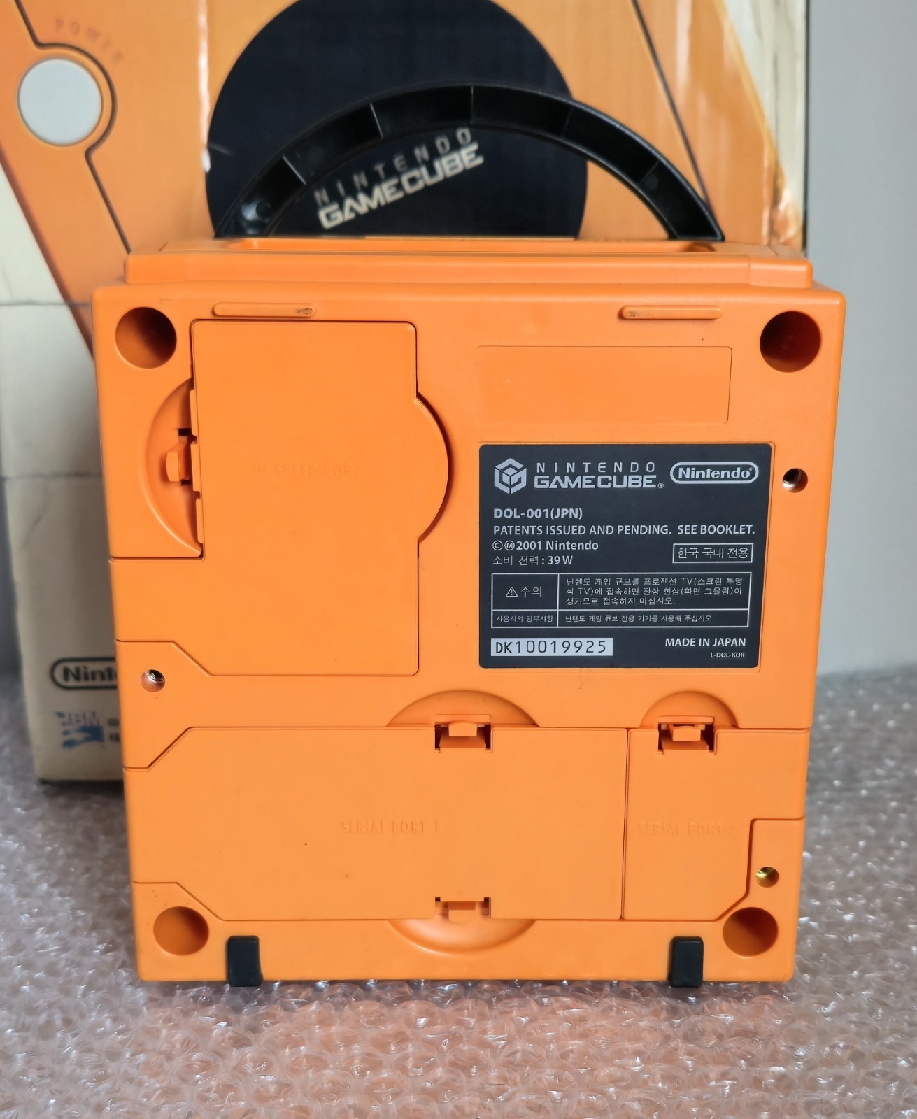 Korean Orange Nintendo Gamecube Console Boxed Rare Korea Version NGC