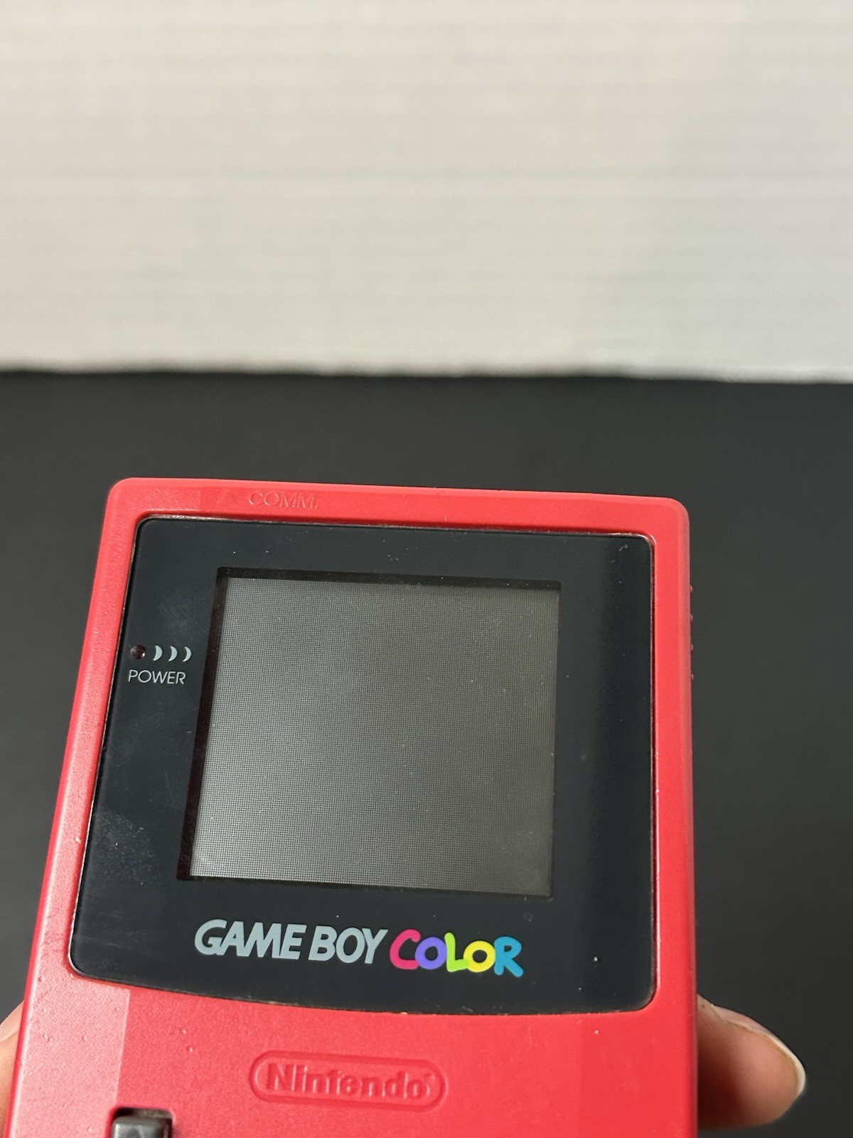 Nintendo GameBoy Color GBC Berry Red Handheld System Console CGB-001 Tested