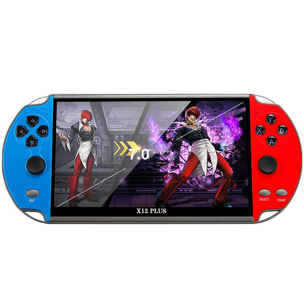 Retro Handheld Games Player X12 Plus Built-in 10000games Portable 7» e-book VX