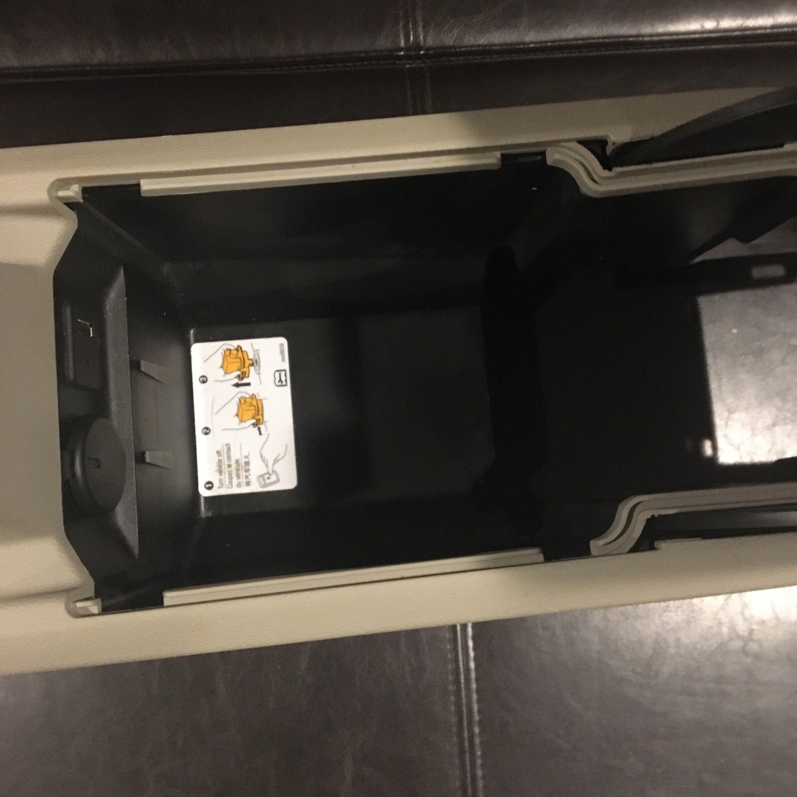 chevy Volt  front Console  tan beige 1st gen 2011 2012 2013 2014 2015