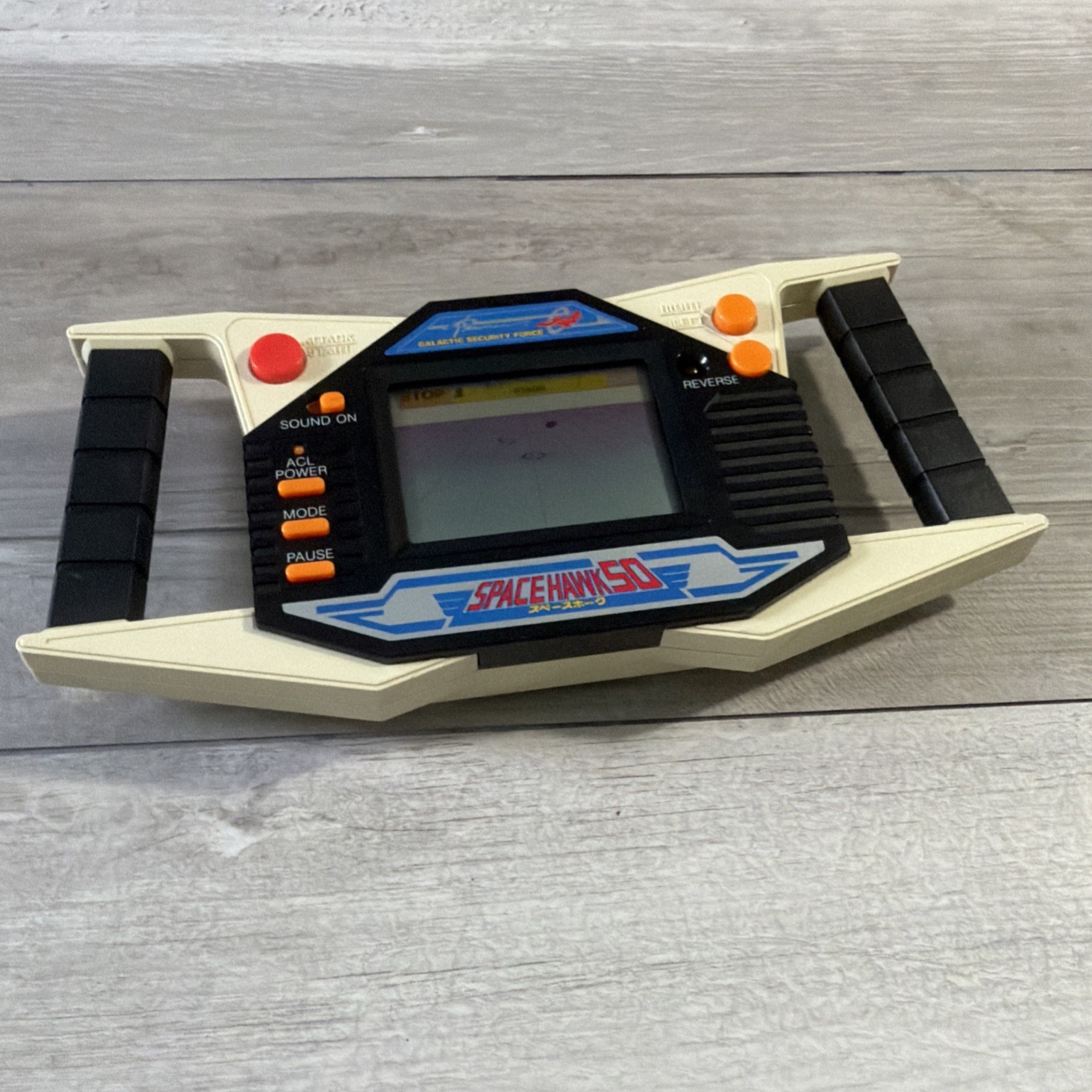 Space Hawk 50 Bandai 1985 RARE Vintage Handheld Game Tested and Working