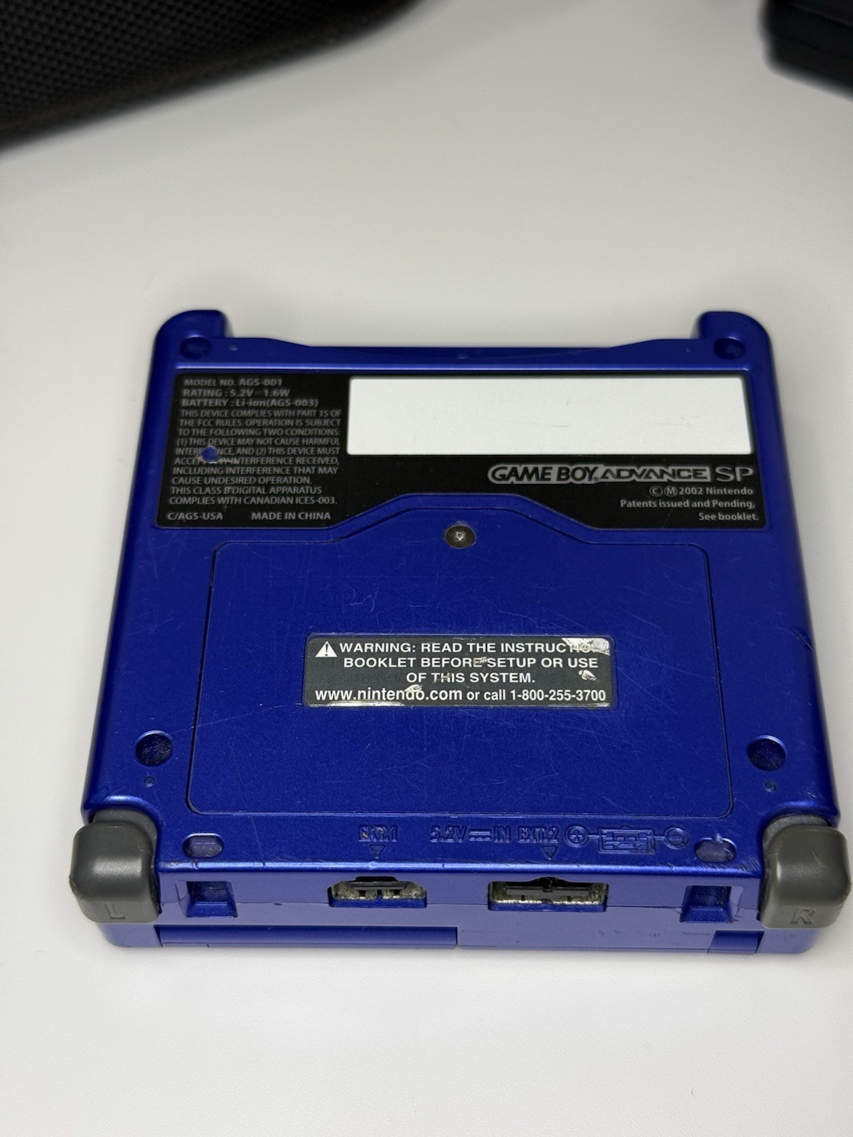 Nintendo Game Boy Advance SP Handheld System Blue, AGS-001