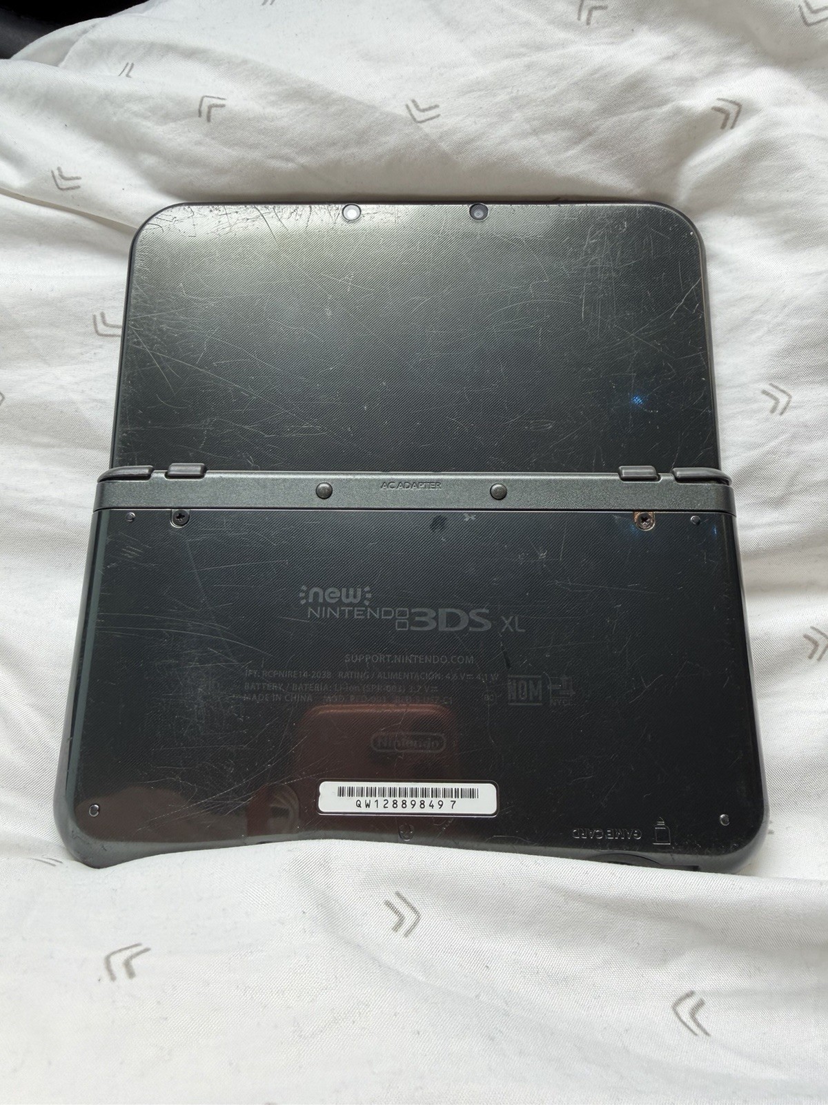 New Nintendo 3DS XL Gray Black Console Tested Great Condition R Button Sticky