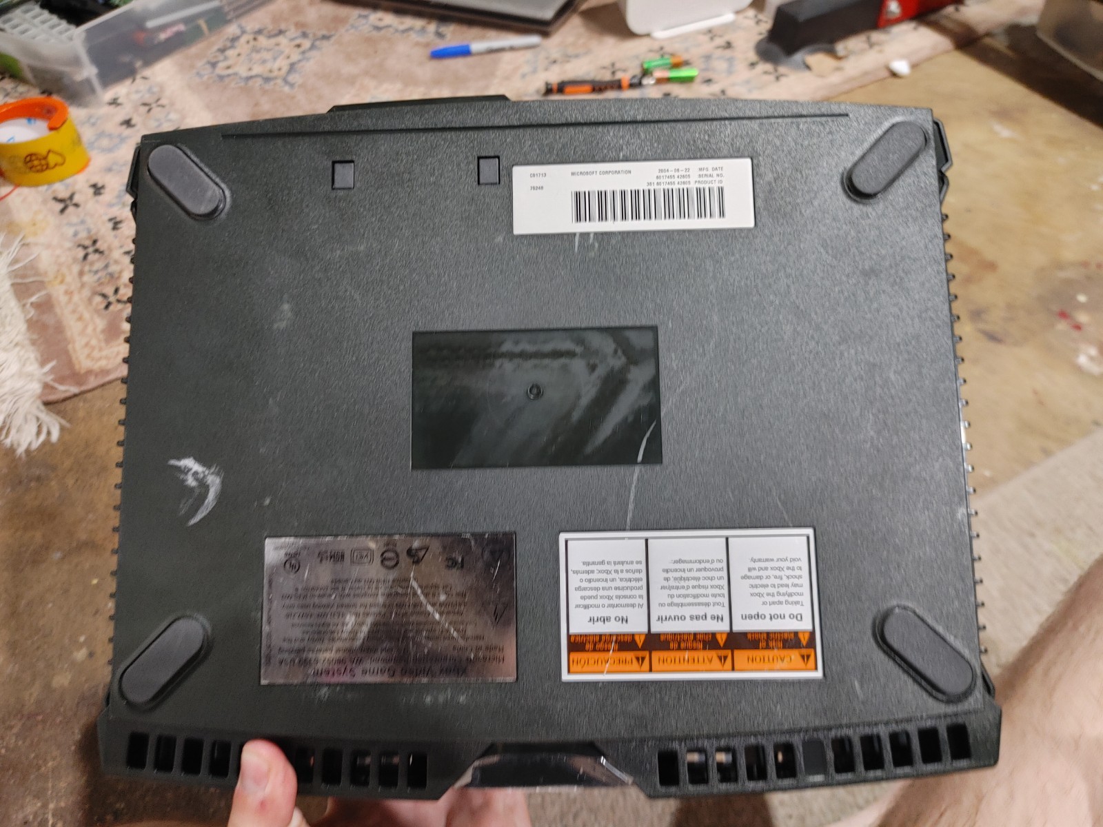 Original Microsoft Xbox Console Only Doesn’t Read Games Needs Repaired Parts