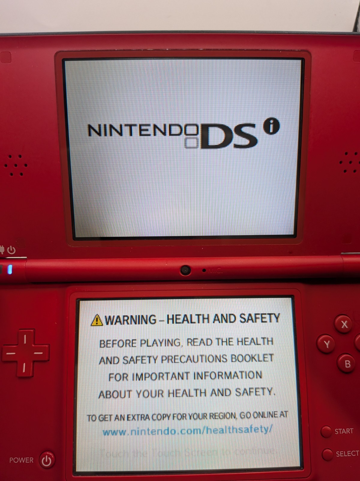 Nintendo DSi XL – Red Mario 25th – Tested & Works – Backlight Issue