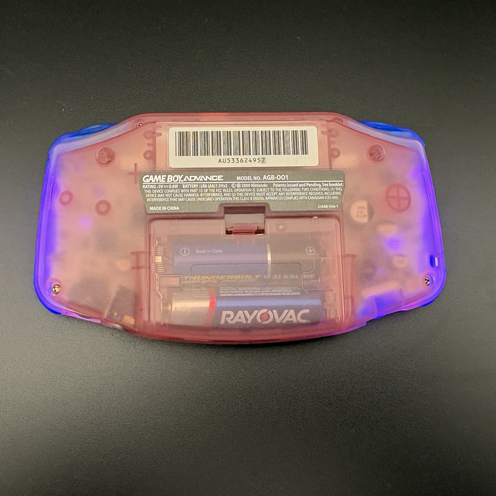 Custom IPS Nintendo Game Boy Advance 32MB System – OEM Fuchsia Pink Shell