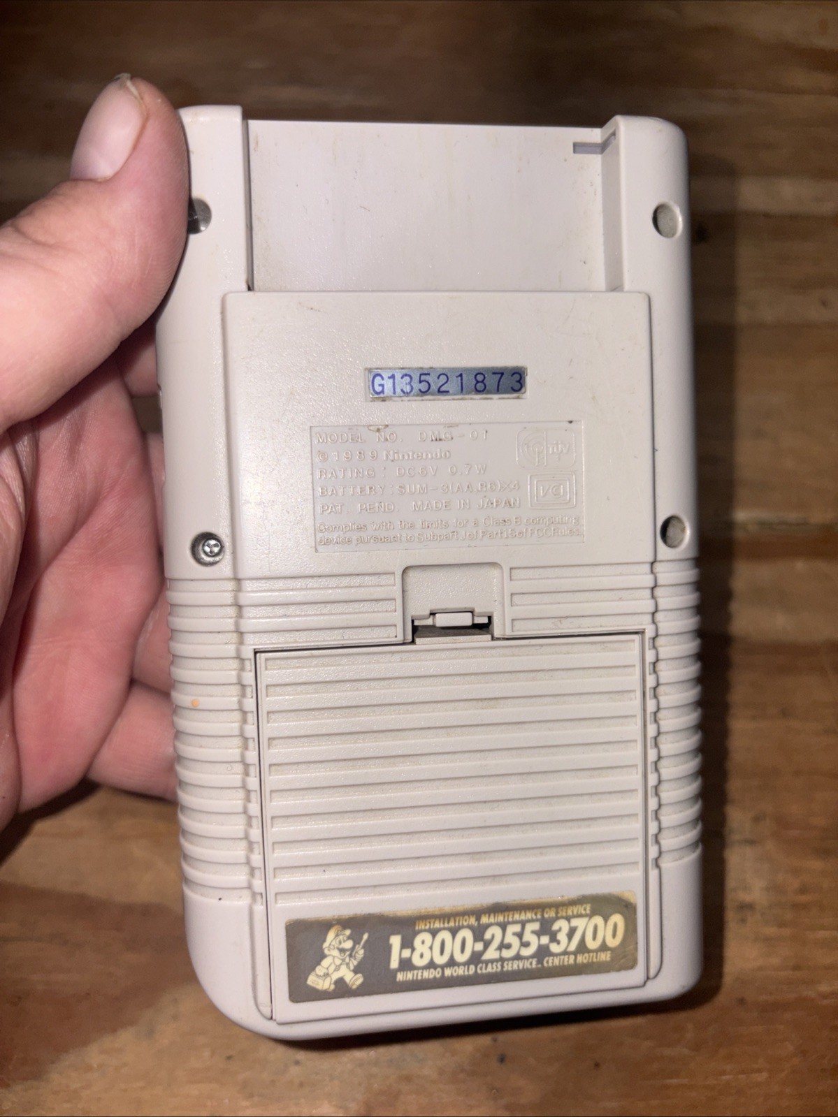 Nintendo Game Boy DMG-01 1989 Gray Portable Handheld System TESTED WORKS