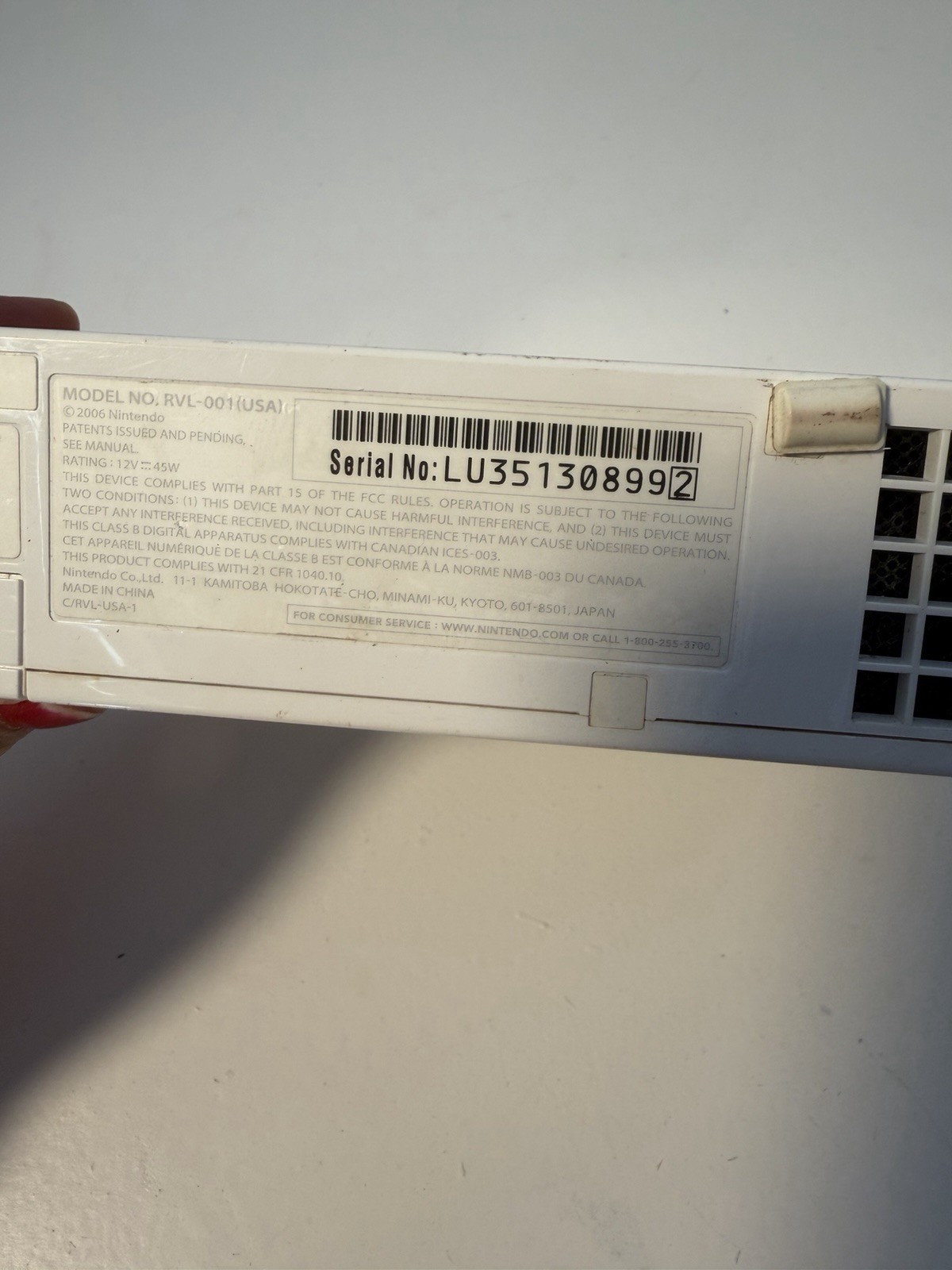 Nintendo Wii RVL-001 512 MB Home Console – White