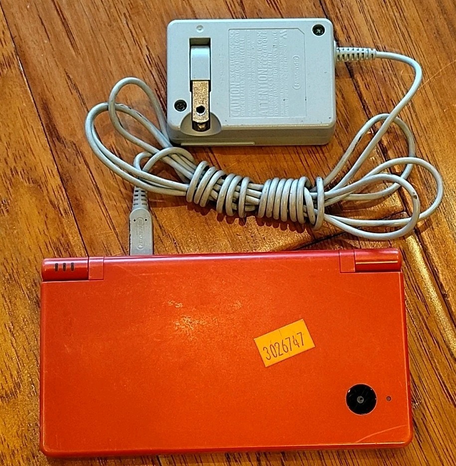 Nintendo DSi Red Console Tested & Working Charger Included No Stylus