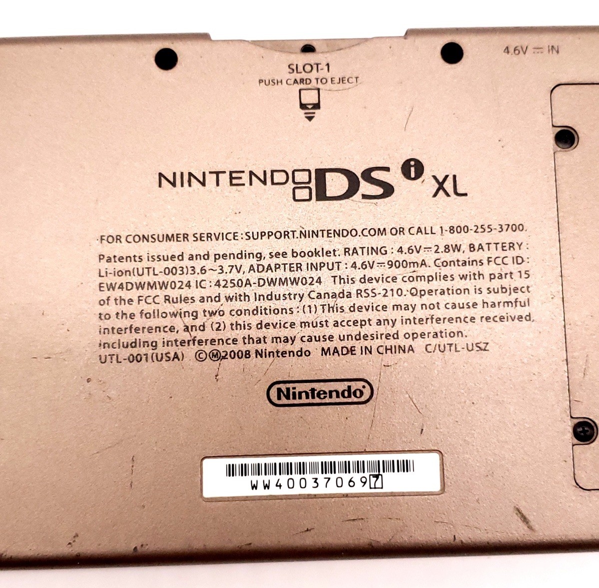 Nintendo DSi XL Bronze Handheld Console System UTL-001 W/ Stylus & Charger WORKS