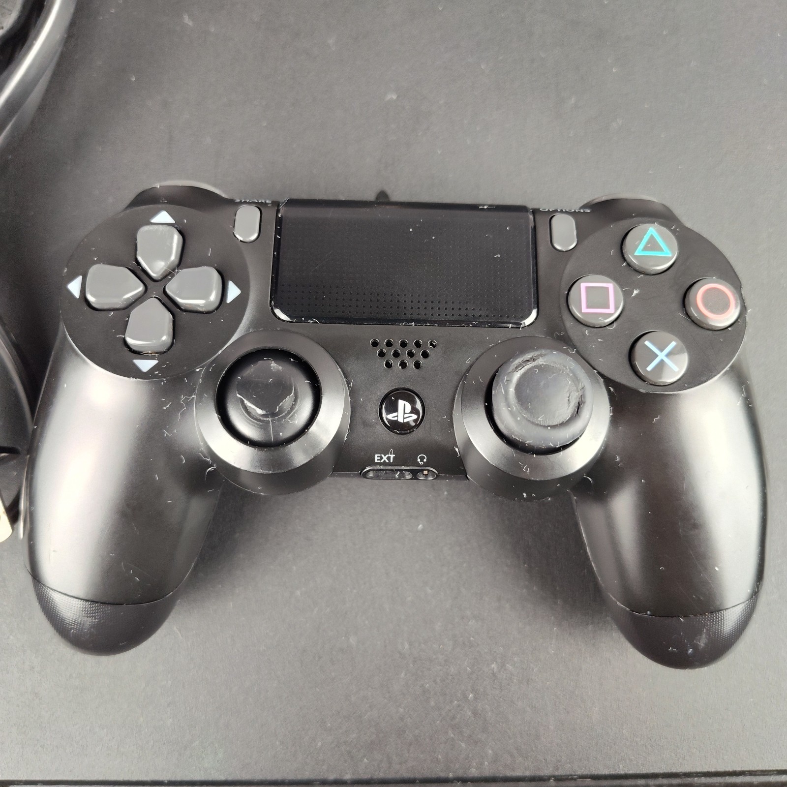Sony PlayStation 4 Slim 1TB Console Jet Black – Controller + Wires Tested PS4