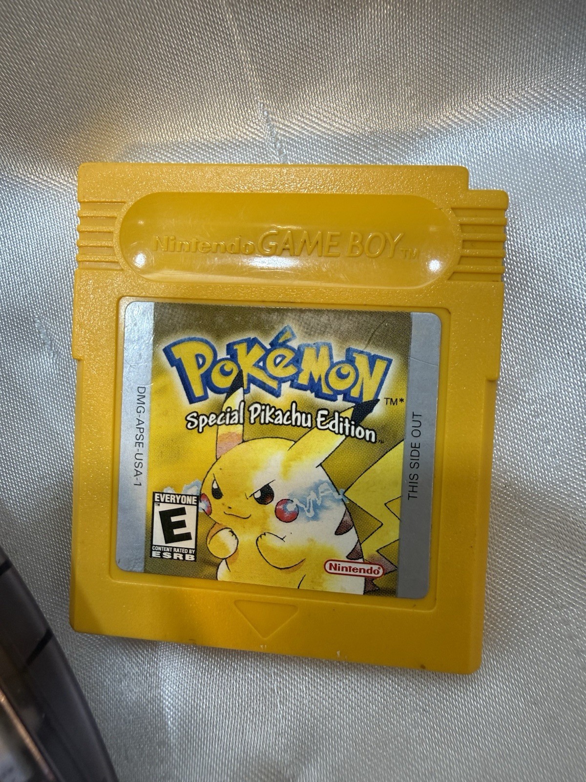 Nintendo Game Boy Color Console Atomic Purple With Yellow Pokemon Game