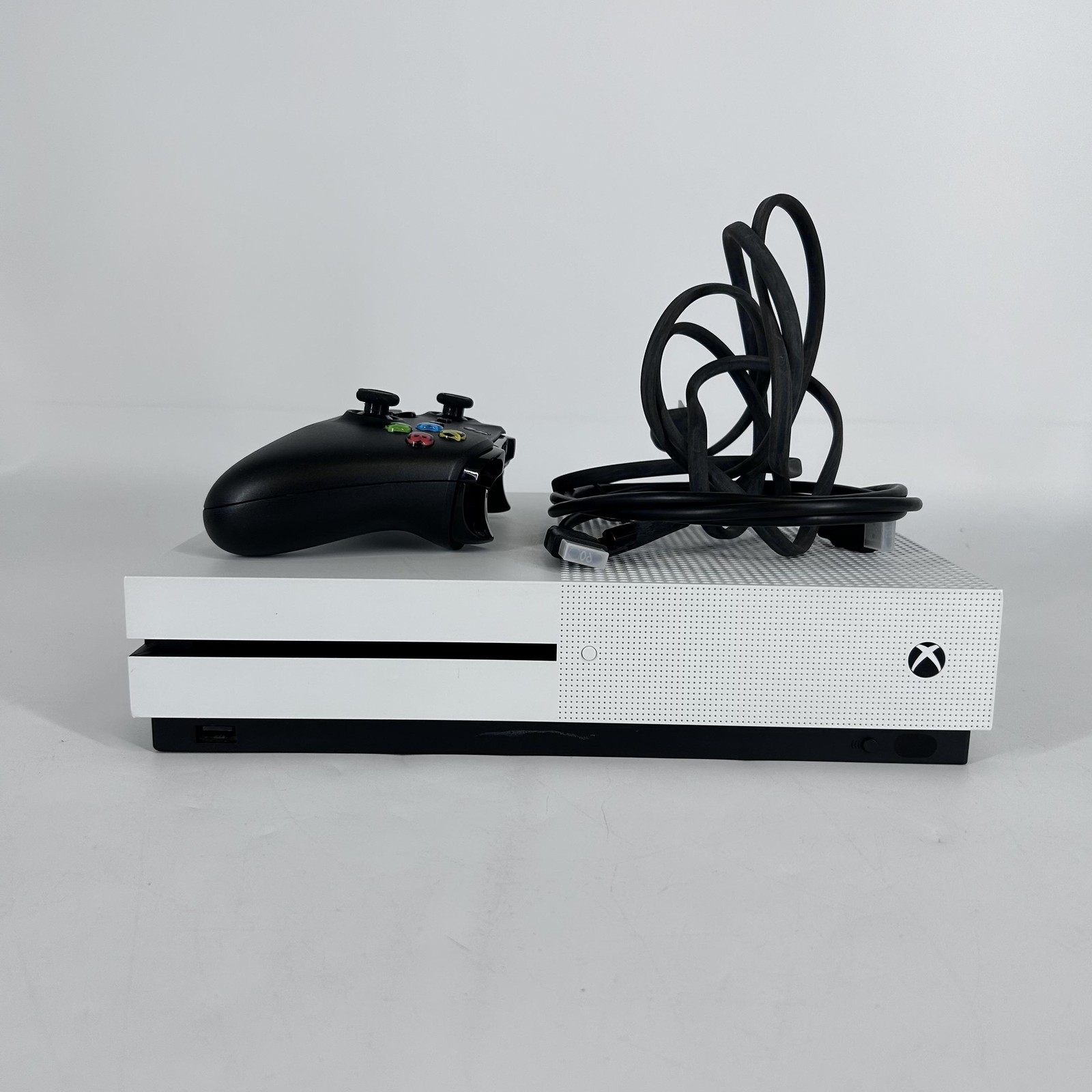 Microsoft Xbox One S Console White 500GB w/ Controller/HDMI/Power Cord – Good