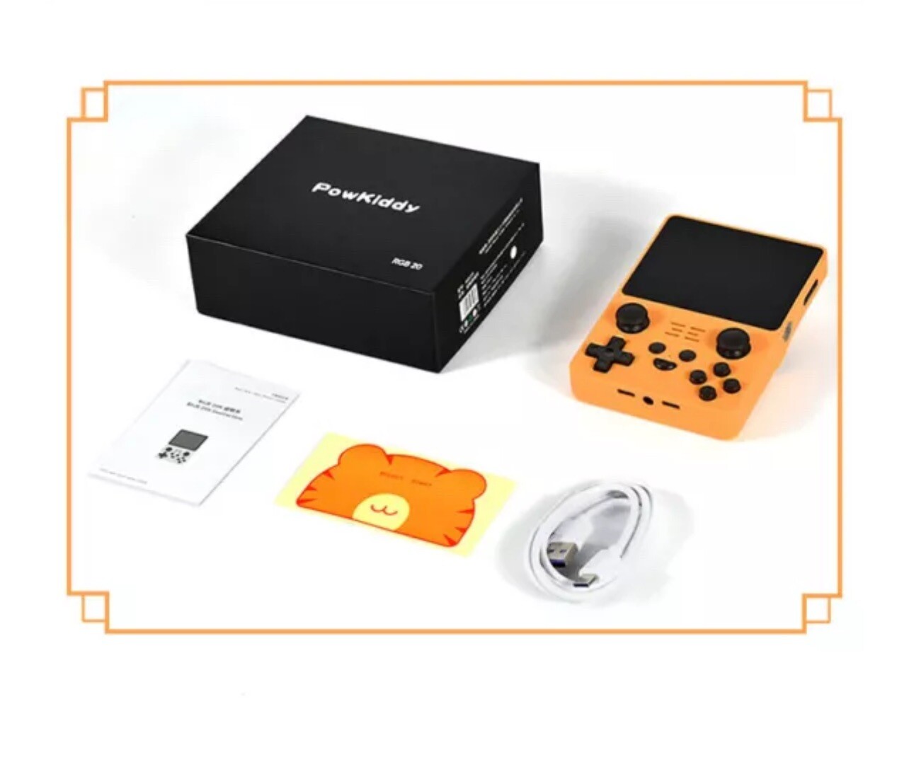 Powkiddy RGB20S Handheld Retro Game Console 25,000 Games 3.5″HD Screen 16G+128GB