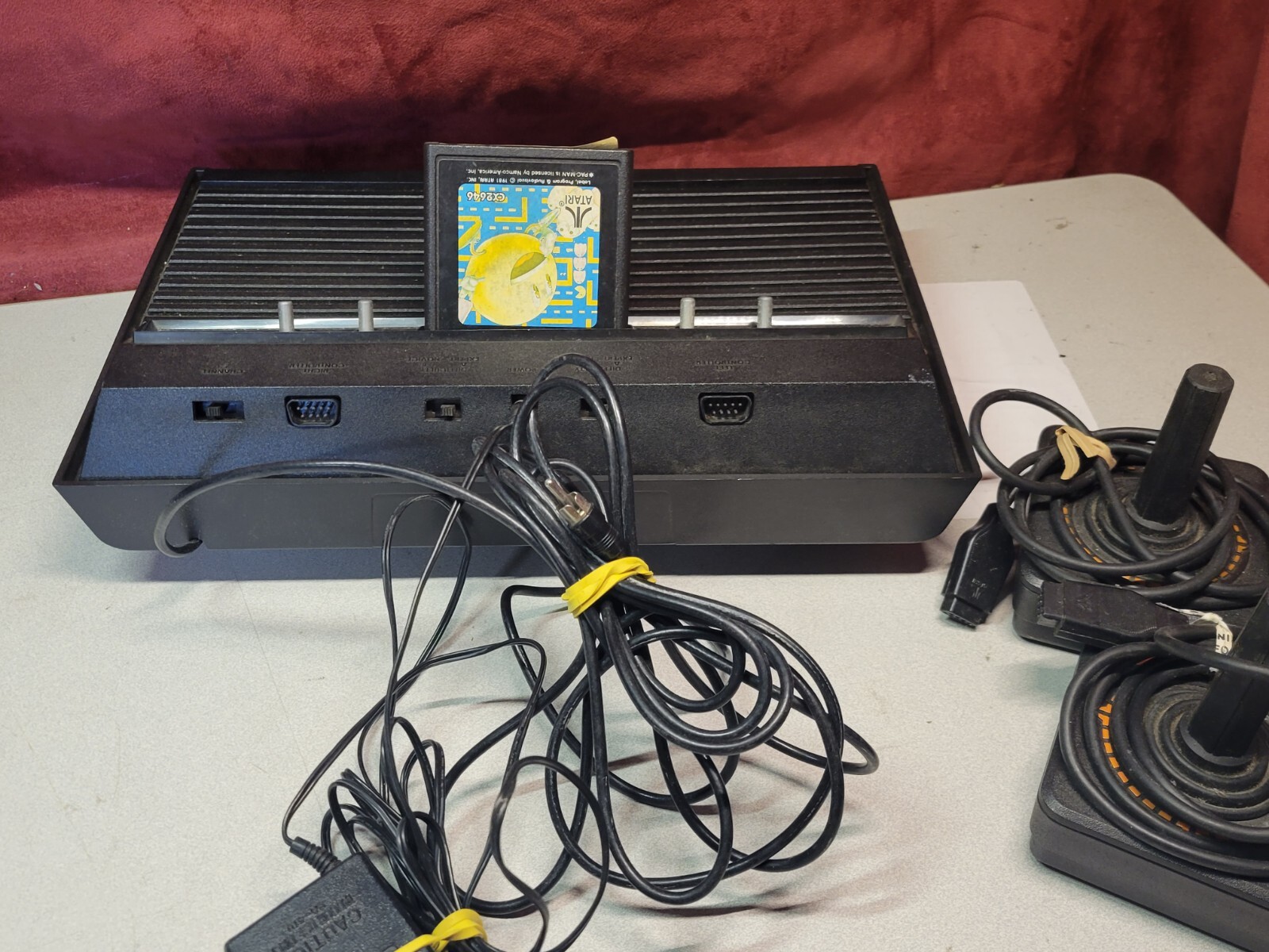 Atari 2600 Darth Vader Black Game Console Bundle w/ pac-man Video Game System
