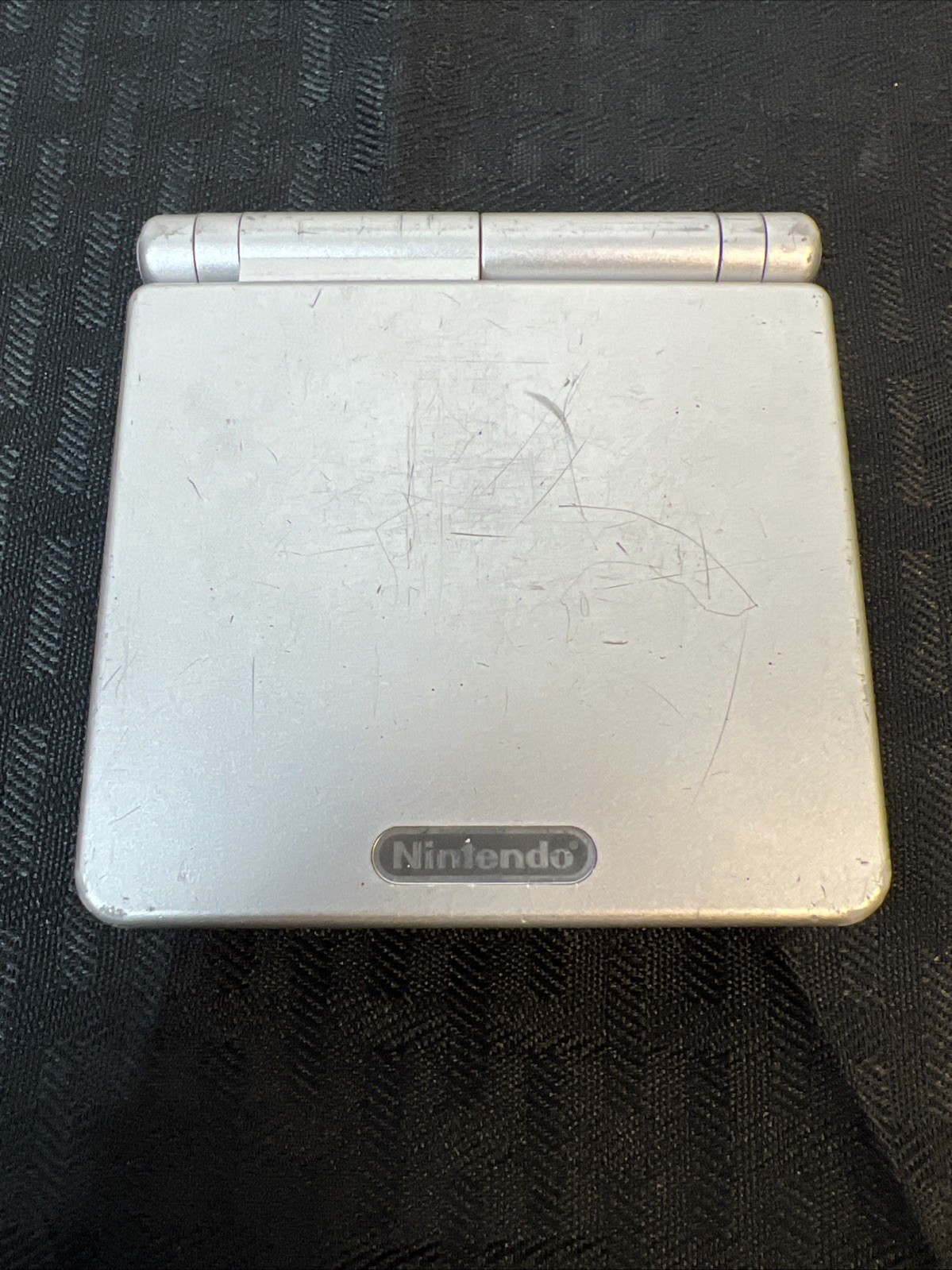 Nintendo Game Boy Advance SP Silver Console with Headphone Jack -No Battery READ