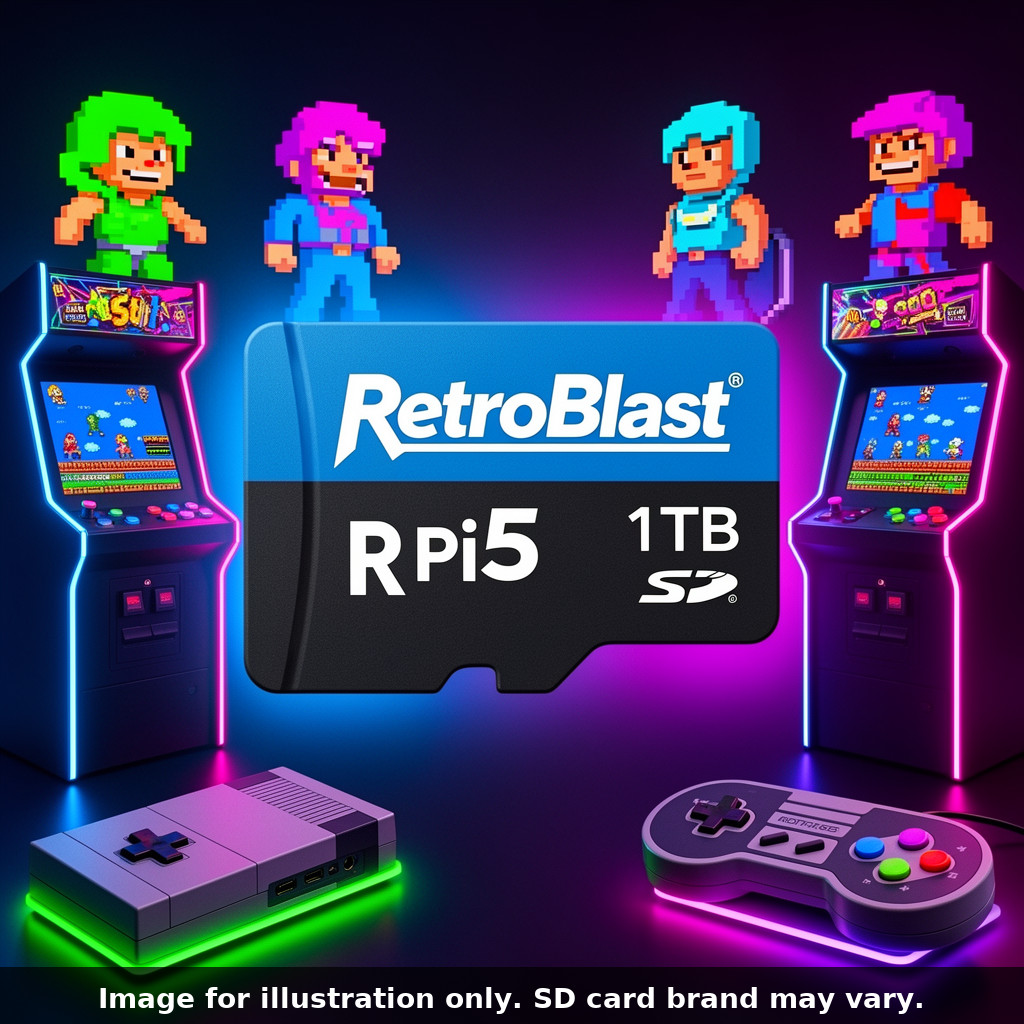 RetroBlast Standard 1TB Pi5 Plug & Play