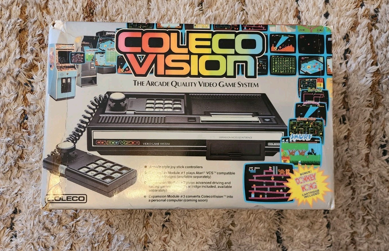 ColecoVision Console 1982 Complete in Box with the Coleco Vision Expansion Pack!