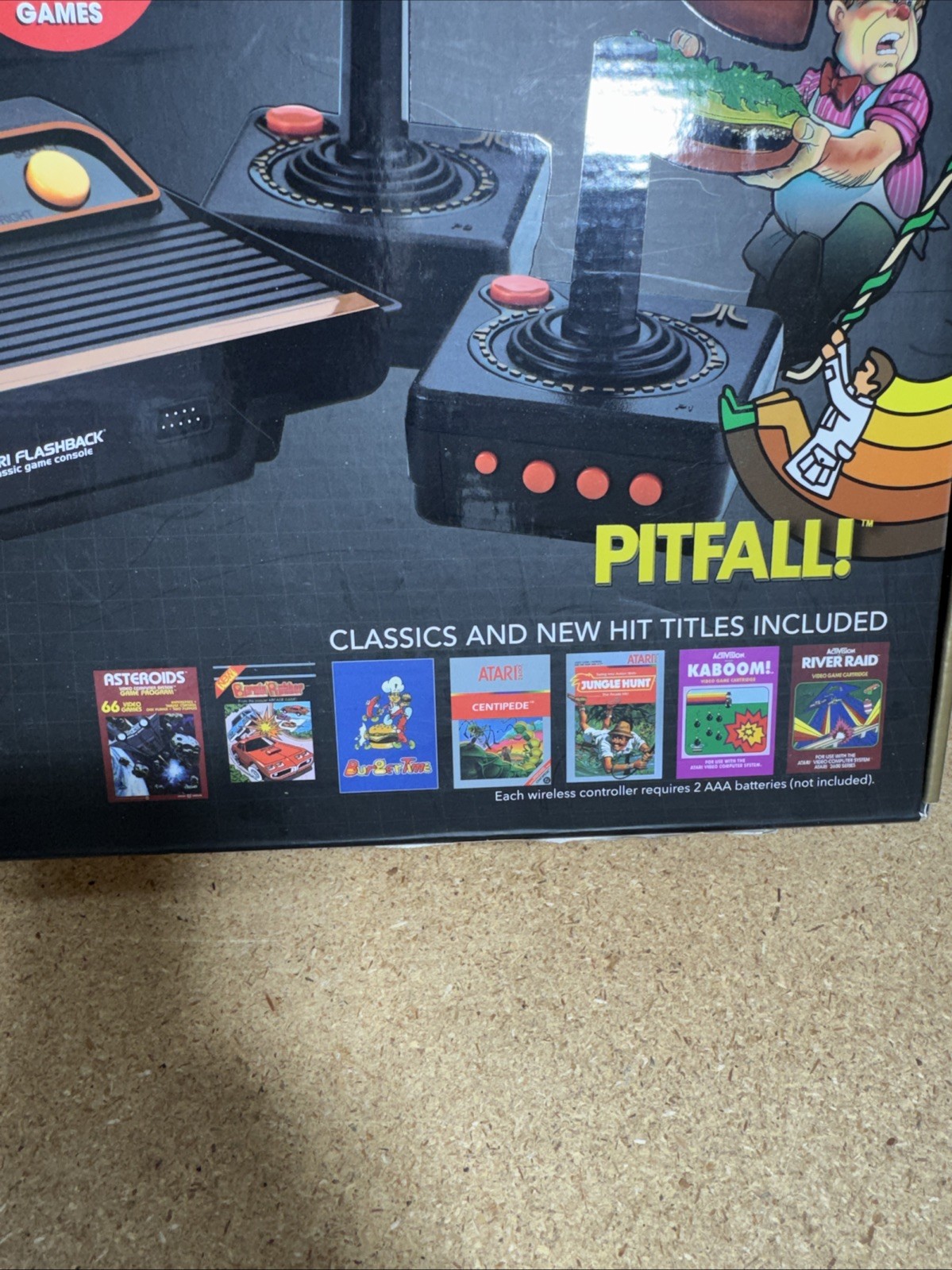 Atari Flashback 9 Gold HD Console 120 Built-in Games & Controllers -Preowned