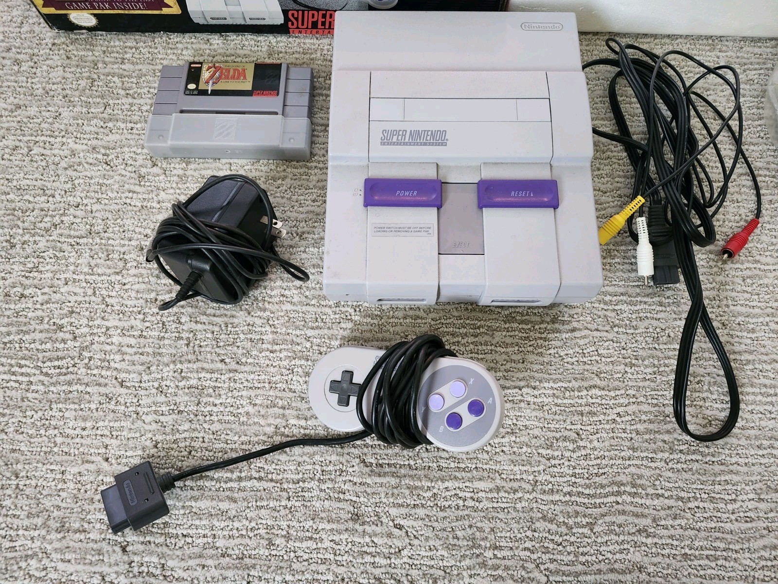 Super Nintendo Legend Of Zelda Edition SNES Console CIB Complete In Box