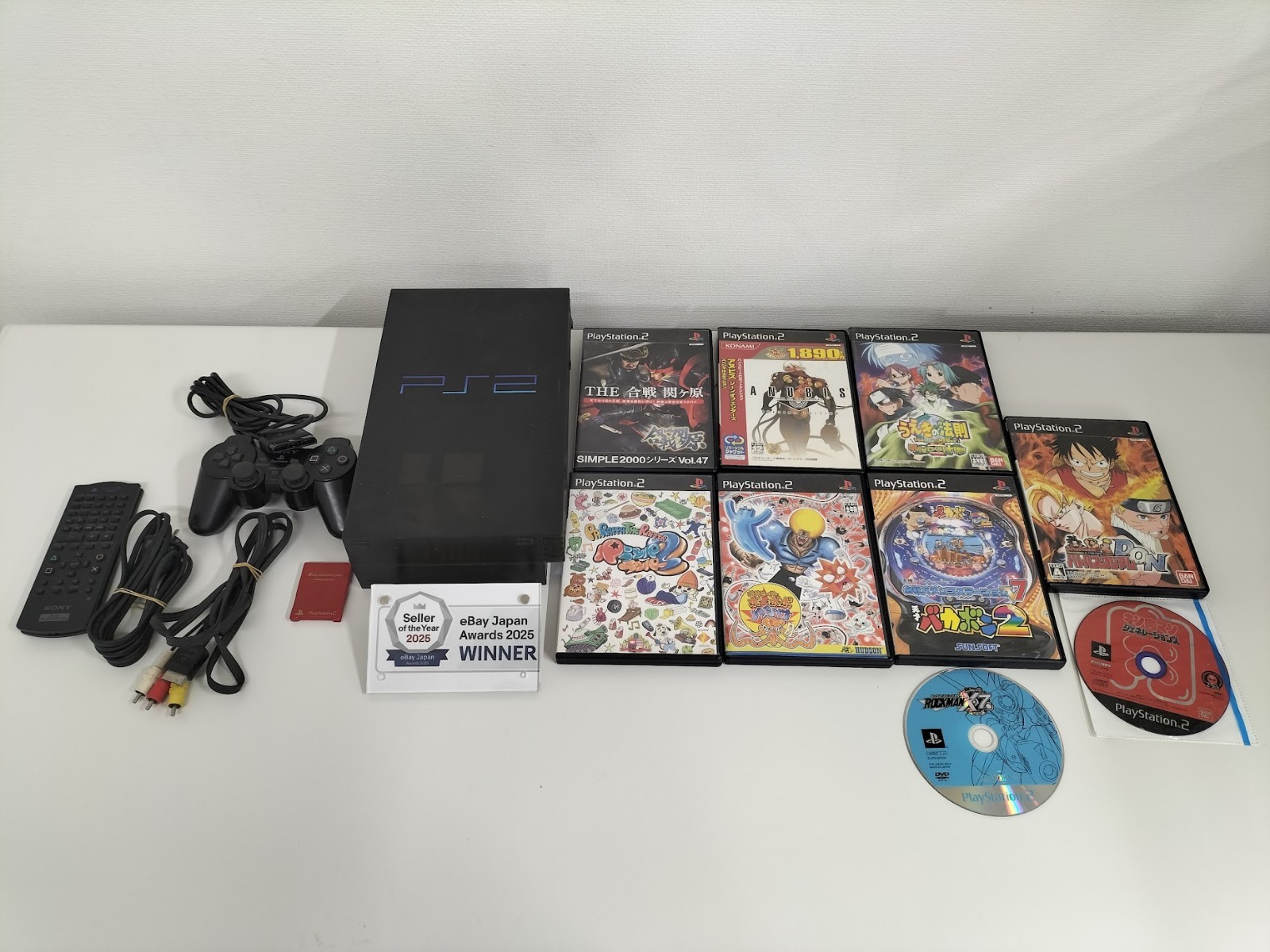 Z602 Sony PlayStation 2 SCPH-37000 Clear Black PS2 Console USED NTSC-J