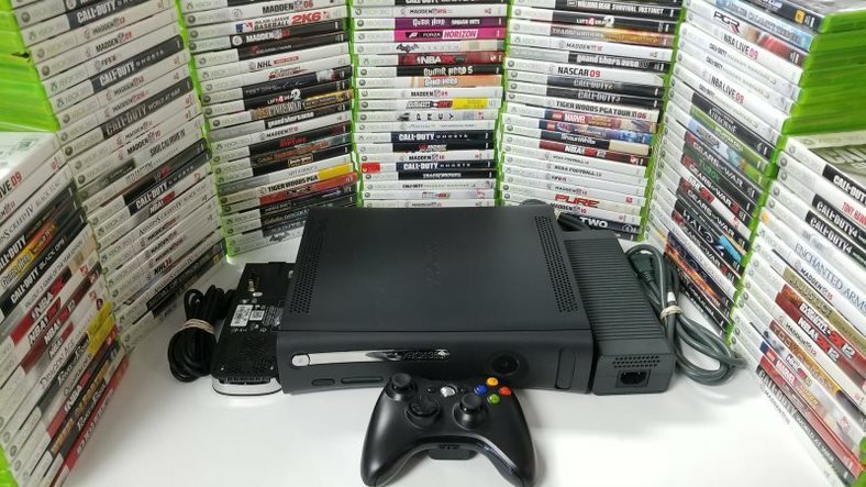 Microsoft Xbox 360 ELITE Original Console 120gb Hard Drive HDD W/ games – TESTED