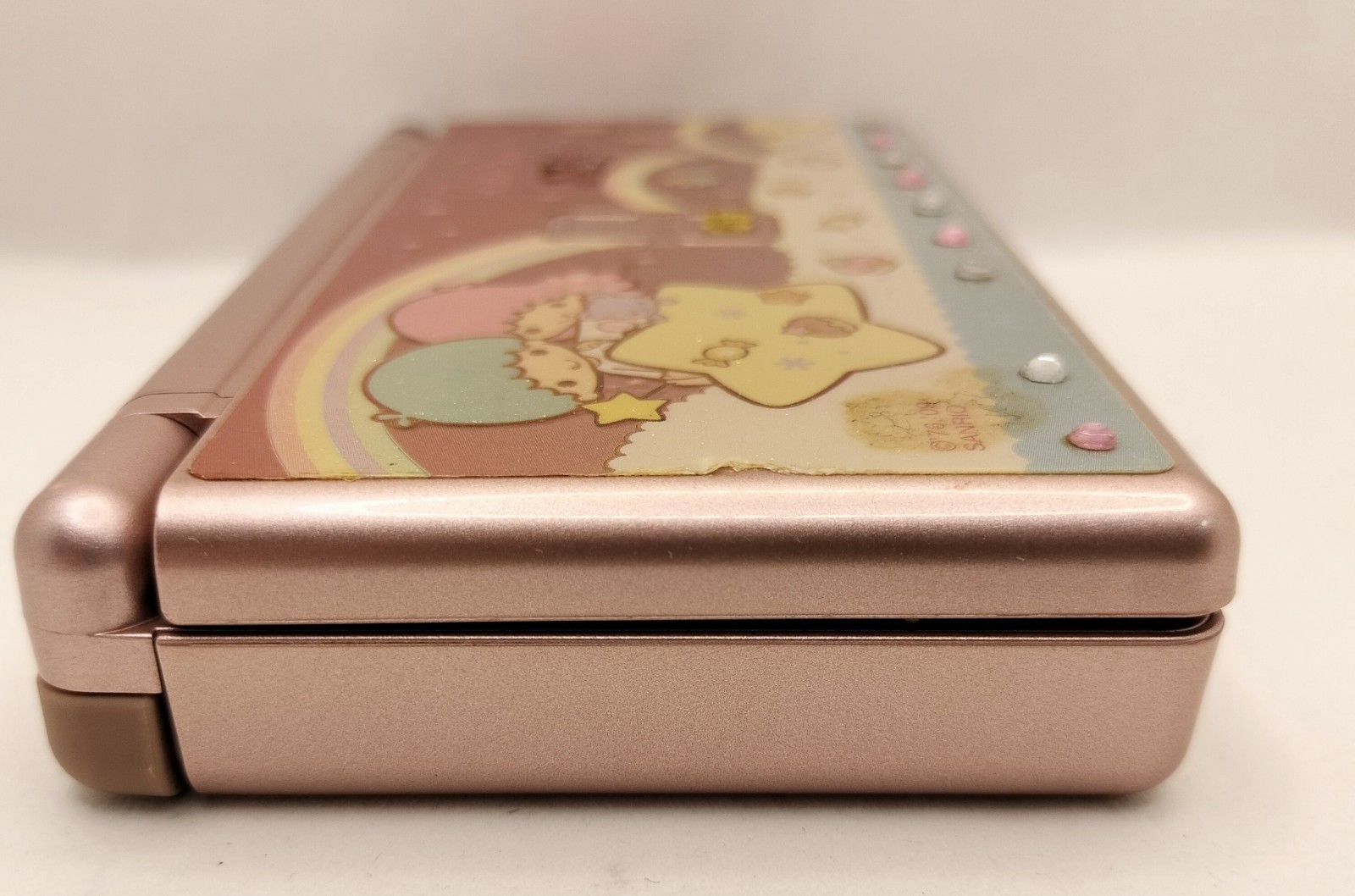 Nintendo DS Lite Metallic Rose Console Cute Sanrio Little Twin Stars Deco Japan
