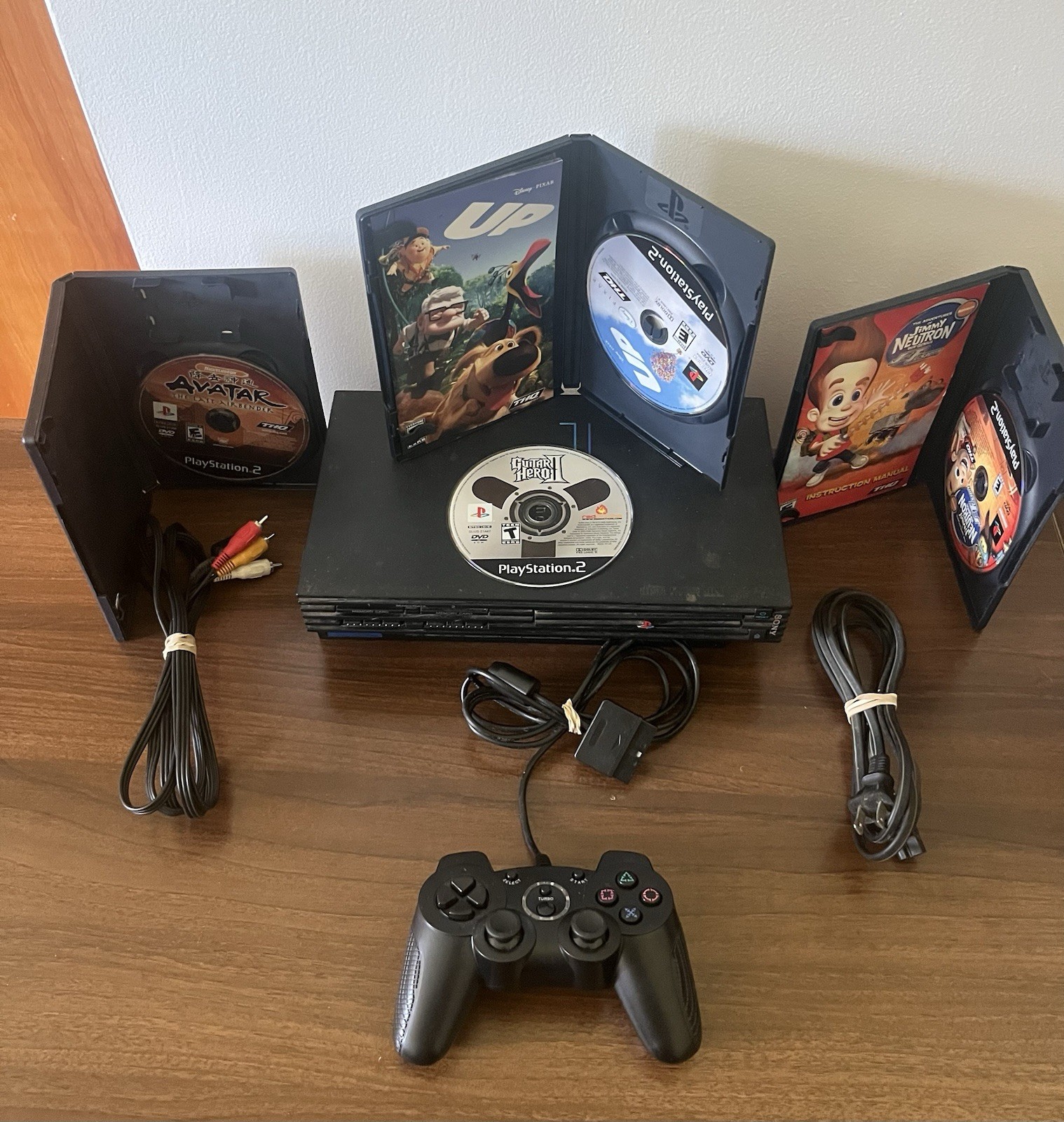PlayStation 2 PS2 – Sony- Black Console w/ Controller & Cables