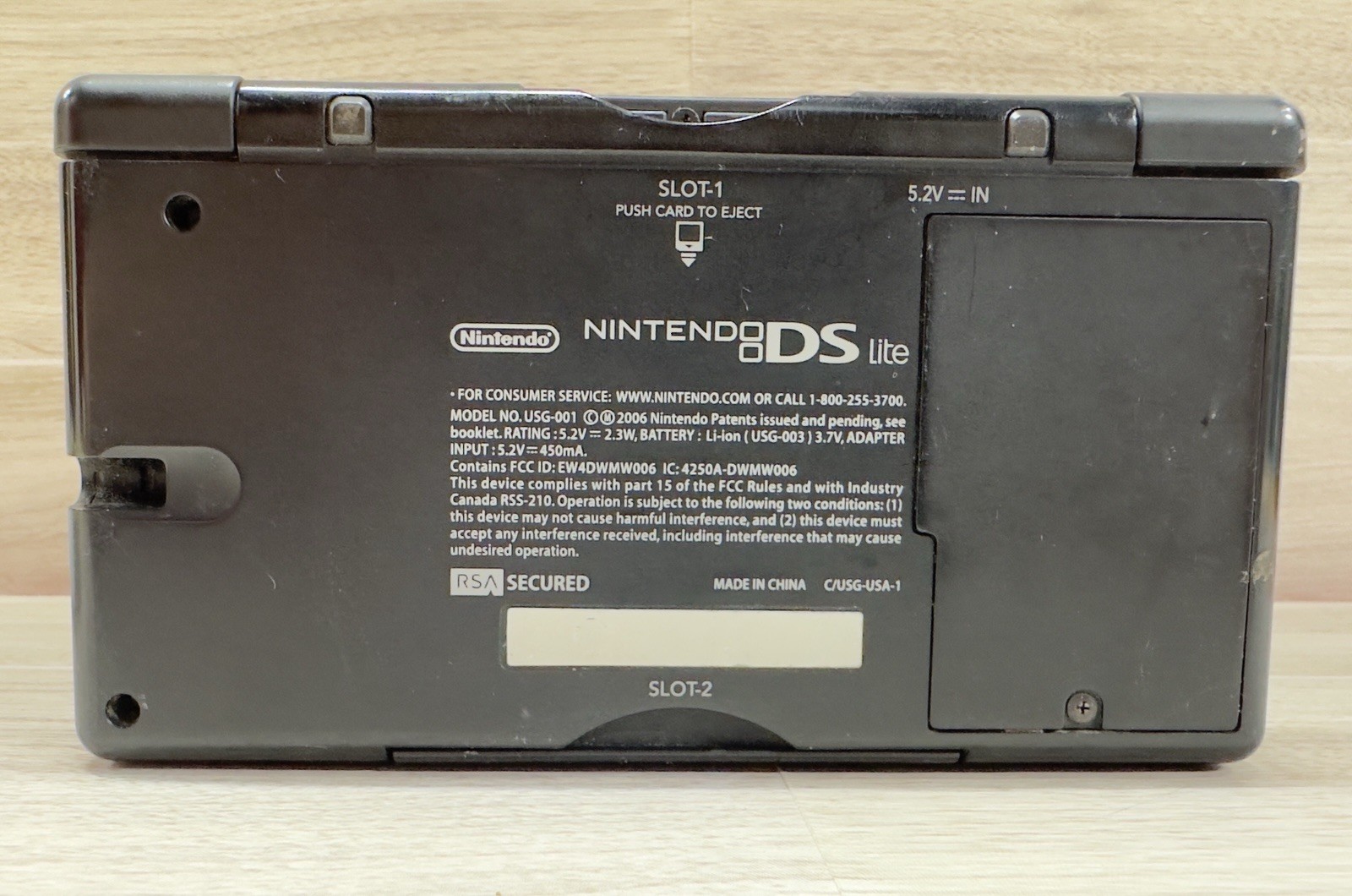 Nintendo DS Lite Handheld Game Console USG-001 Black/Blue – Tested -A8