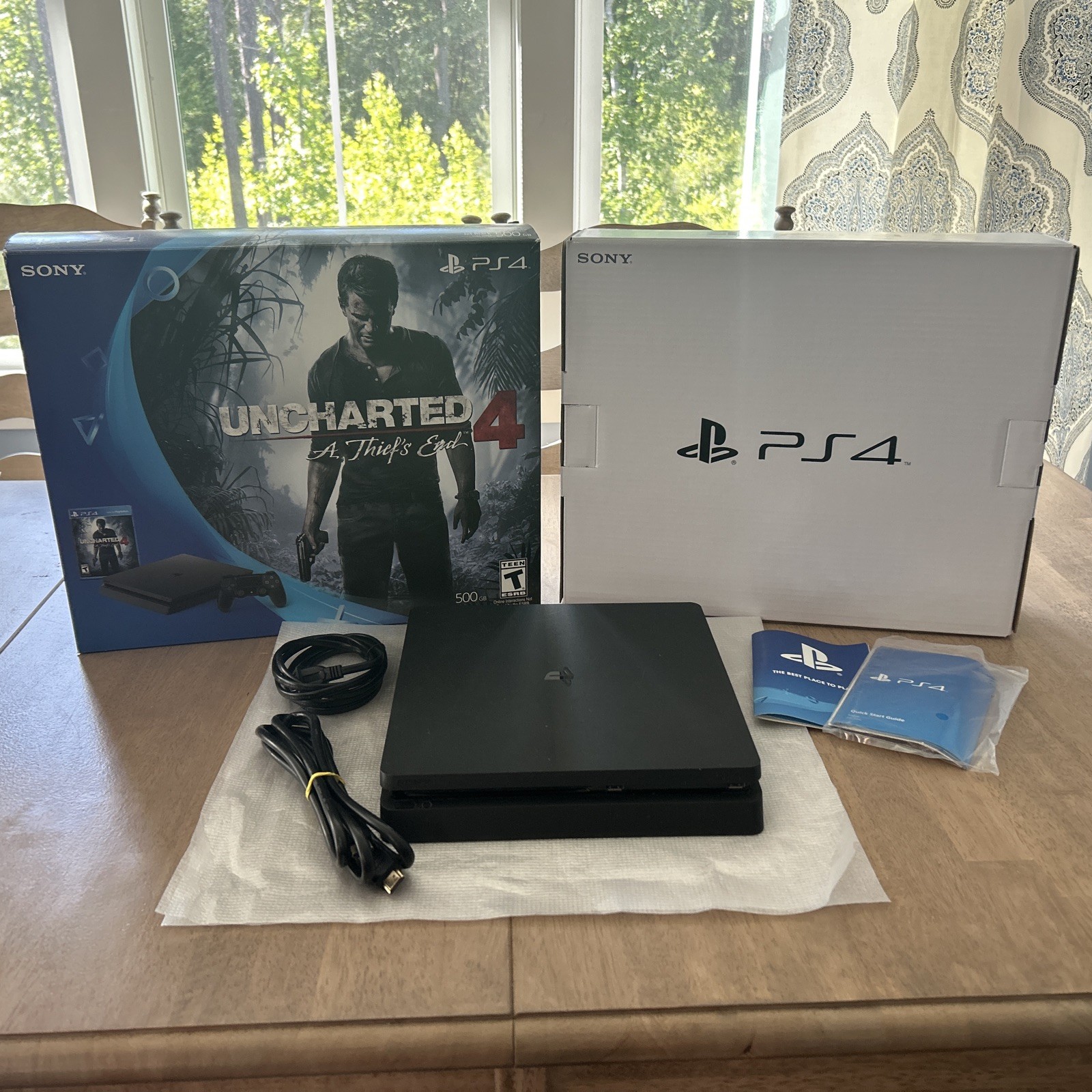 Sony PlayStation 4 Slim PS4 500GB Uncharted 4 A Thiefs End Console CUH-2015A